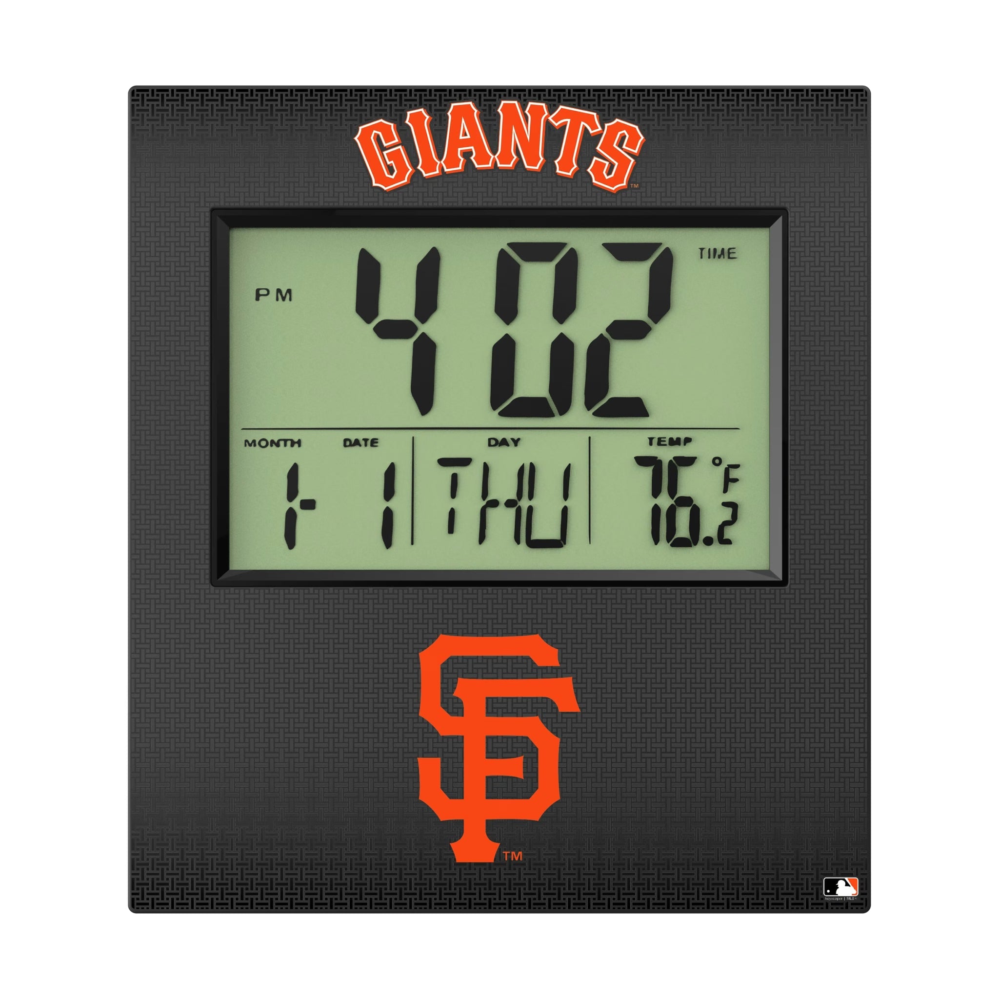 San Francisco Giants Linen Wall Clock - Sports Gifts, Sports Memorabilia, Sports Collectibles, Fan Shop