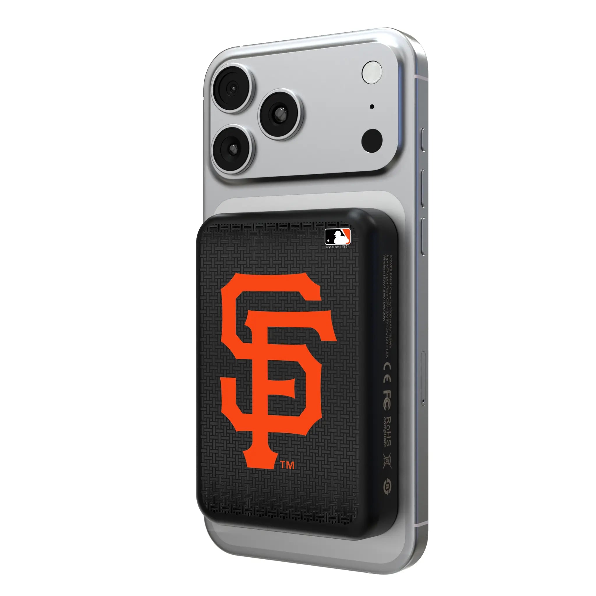 San Francisco Giants Linen Wireless Mag Power Bank