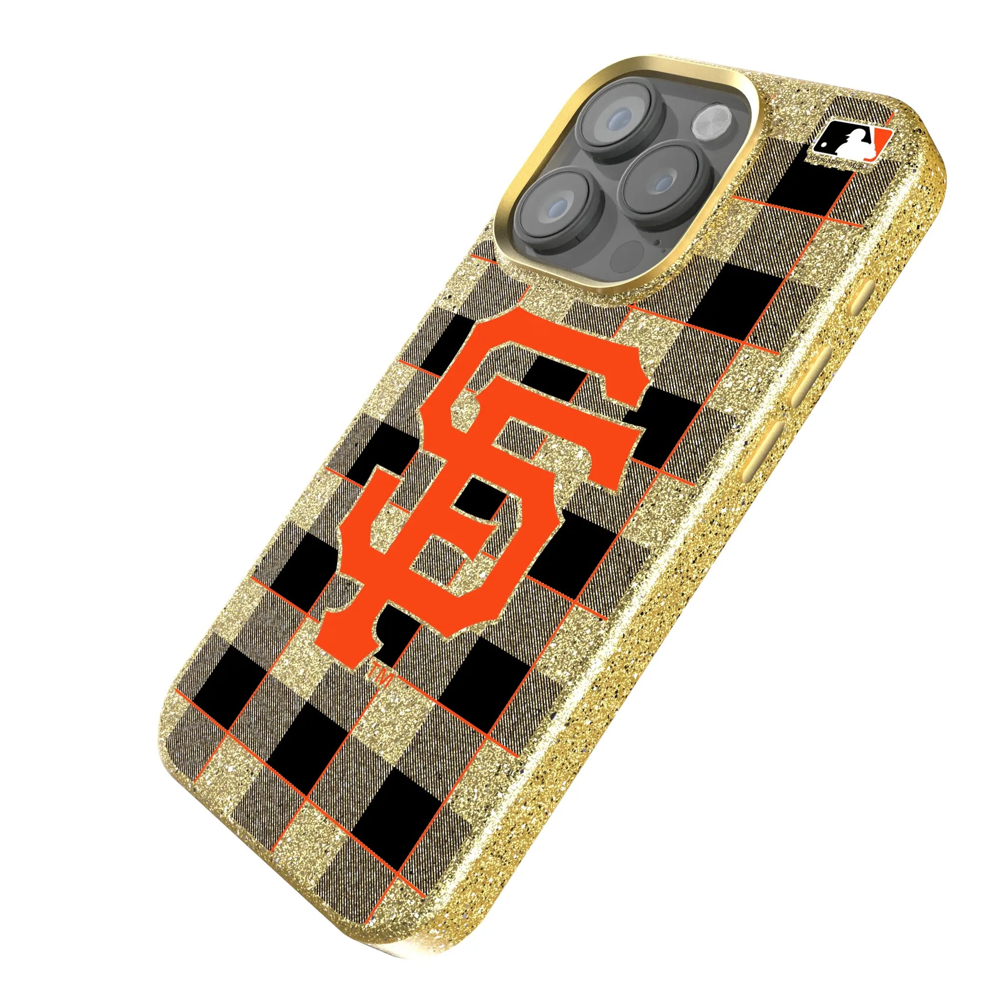 San Francisco Giants Plaid Bling Phone Case
