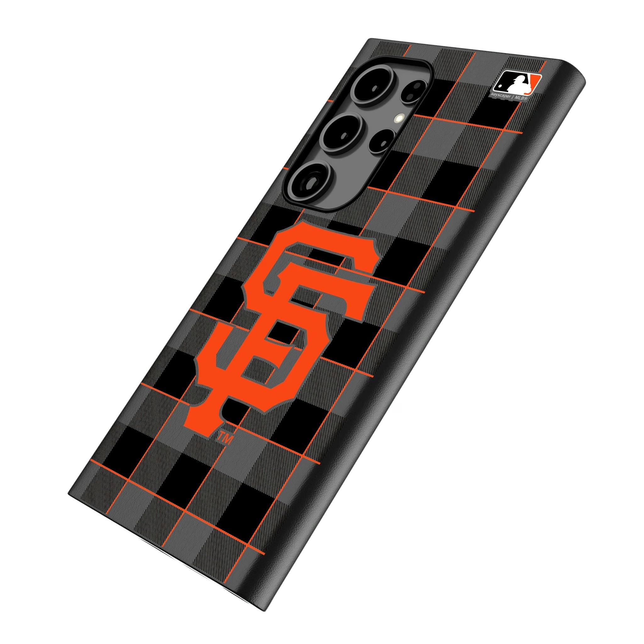 San Francisco Giants Plaid MagSafe Compatible Phone Case for Samsung Galaxy - Sports Gifts, Sports Memorabilia, Sports Collectibles, Fan Shop