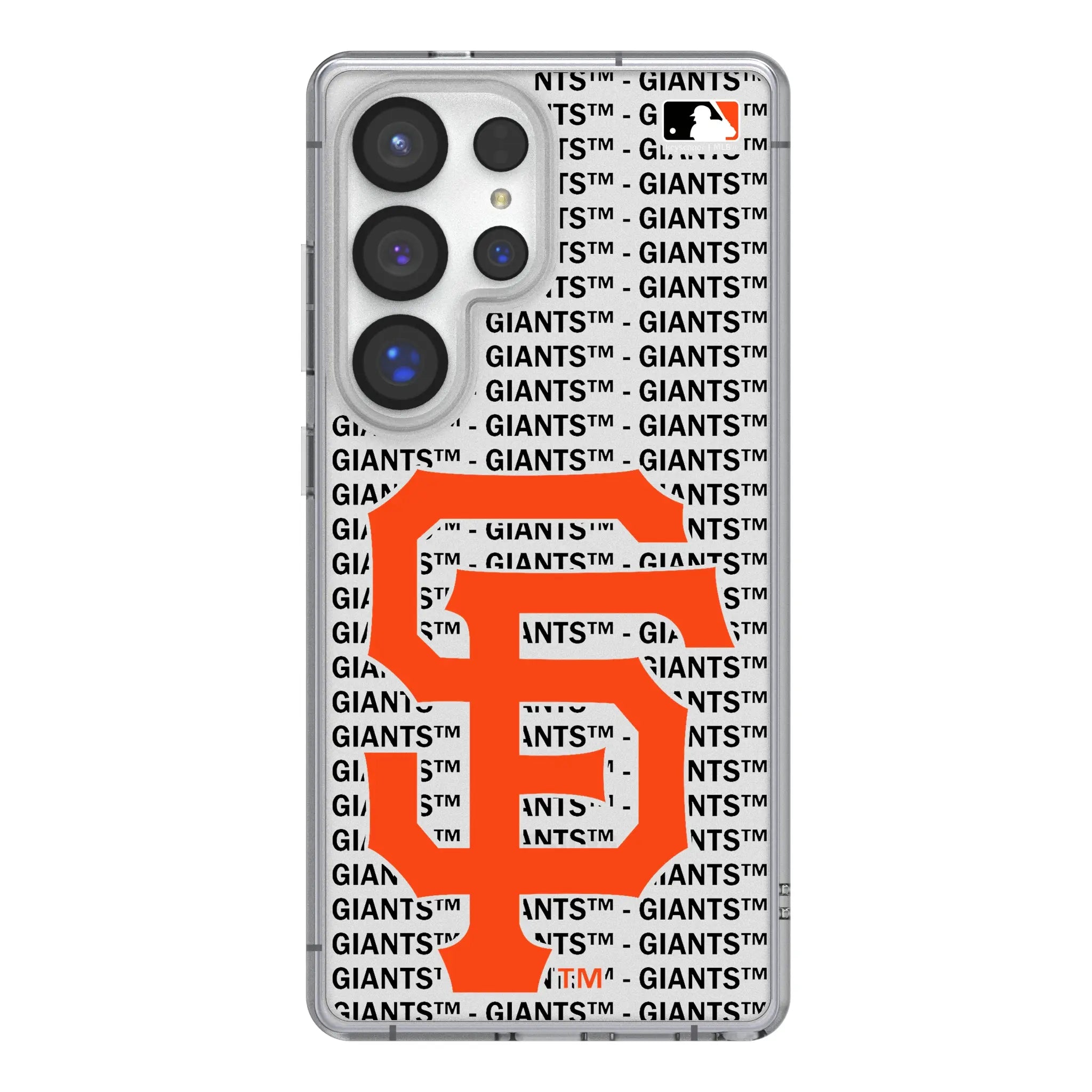 San Francisco Giants Text Backdrop Clear Phone Case for Samsung Galaxy