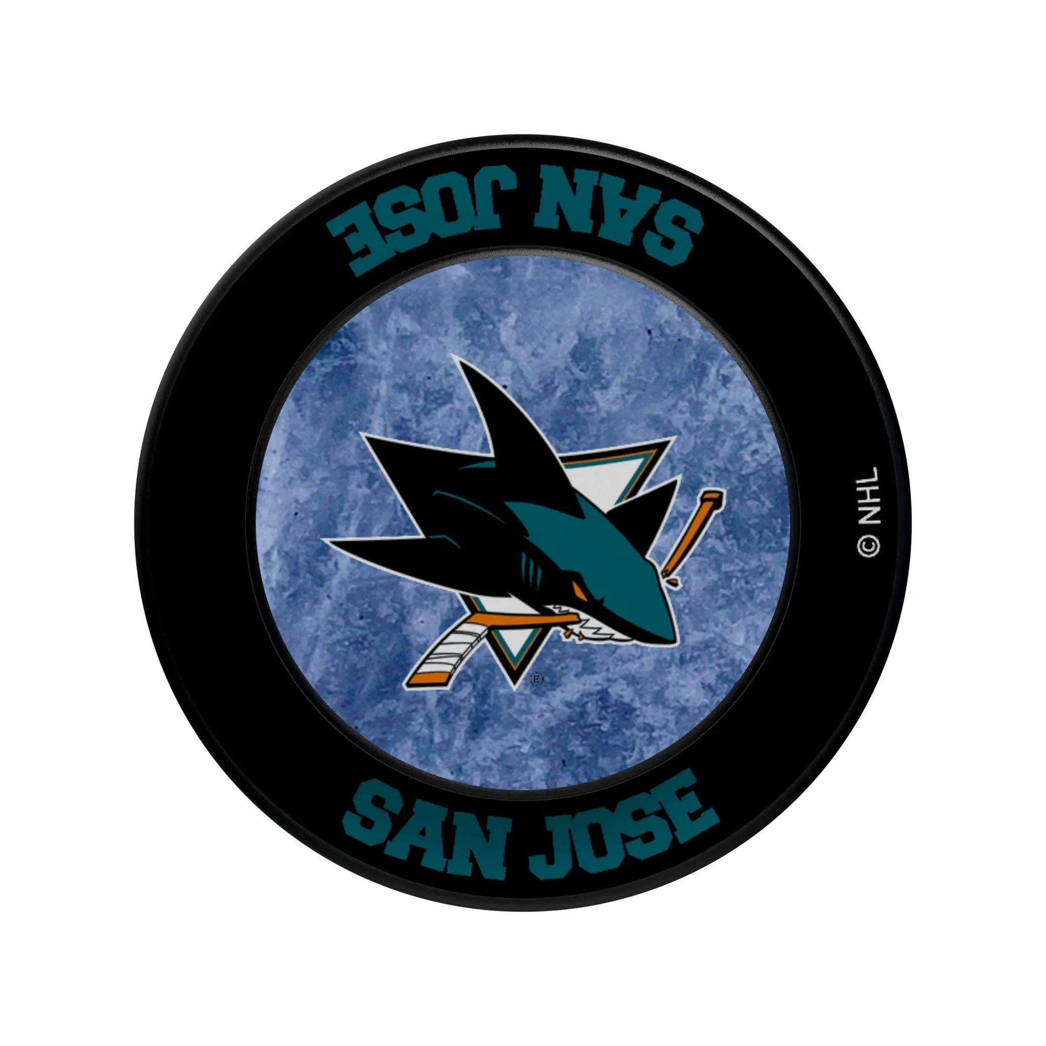 San Jose Sharks Ice Wordmark PopSockets Magnetic Phone Grip and Stand