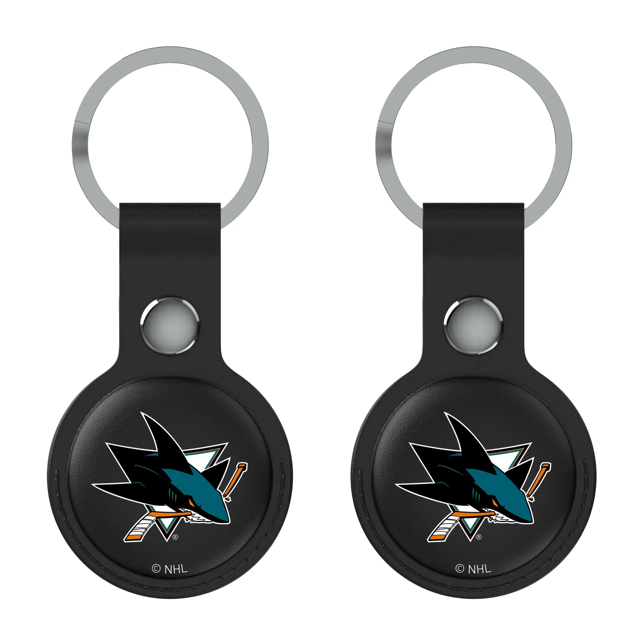 San Jose Sharks Insignia Black Airtag Holder 2-Pack