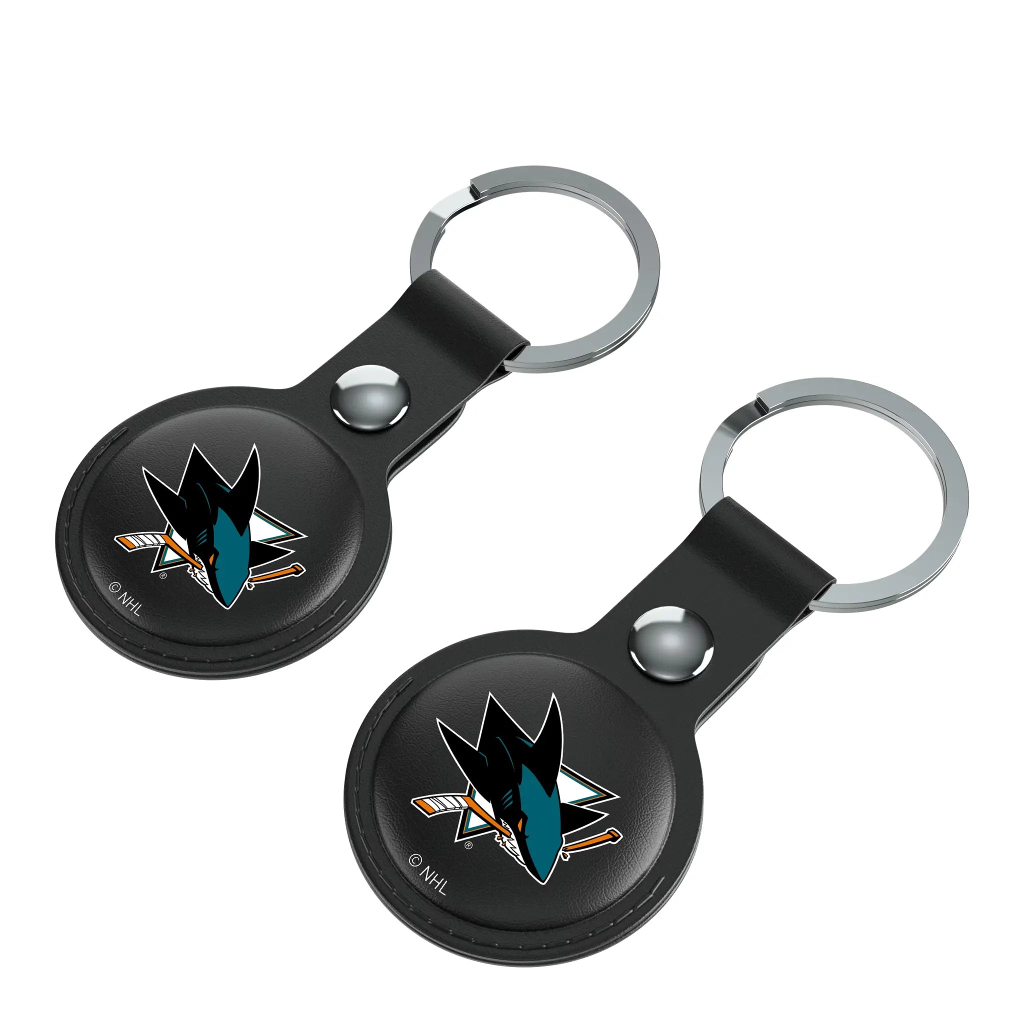 San Jose Sharks Insignia Black Airtag Holder 2-Pack