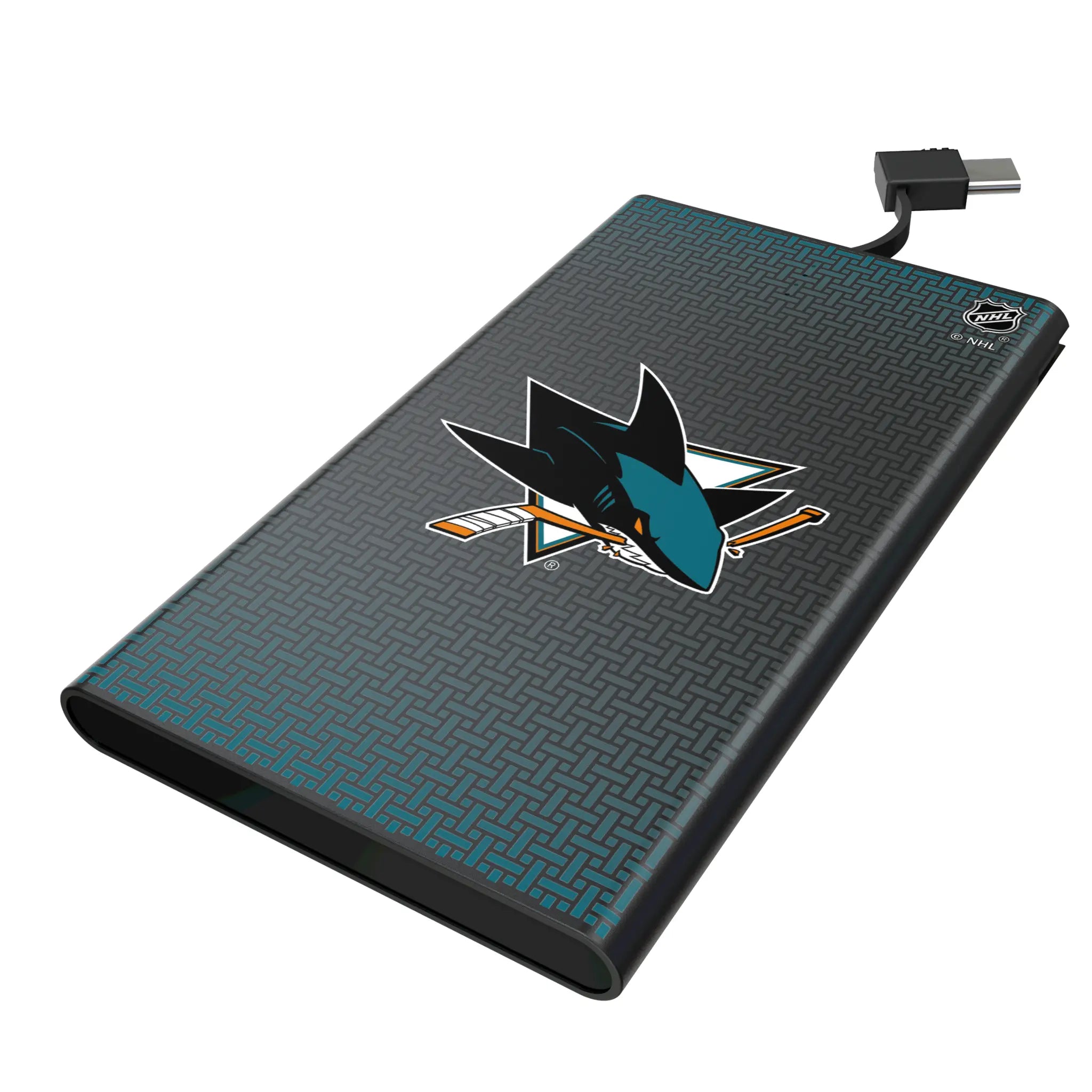 San Jose Sharks Linen 5000mAh Flat Powerbank