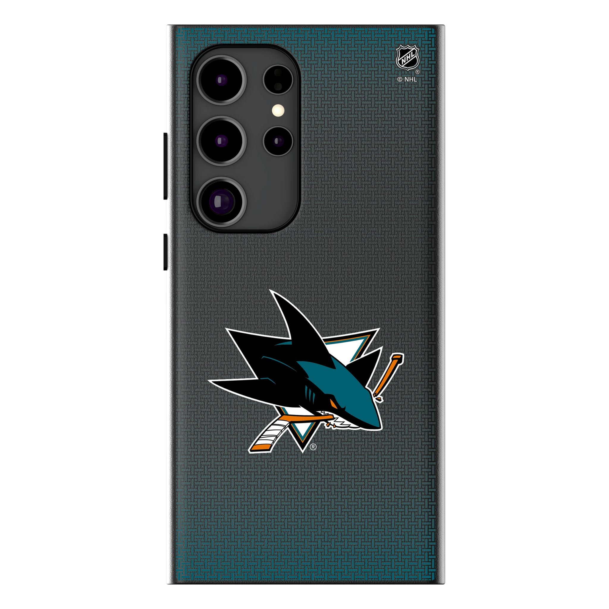 San Jose Sharks Linen MagSafe Compatible Phone Case for Samsung Galaxy - Sports Gifts, Sports Memorabilia, Sports Collectibles, Fan Shop