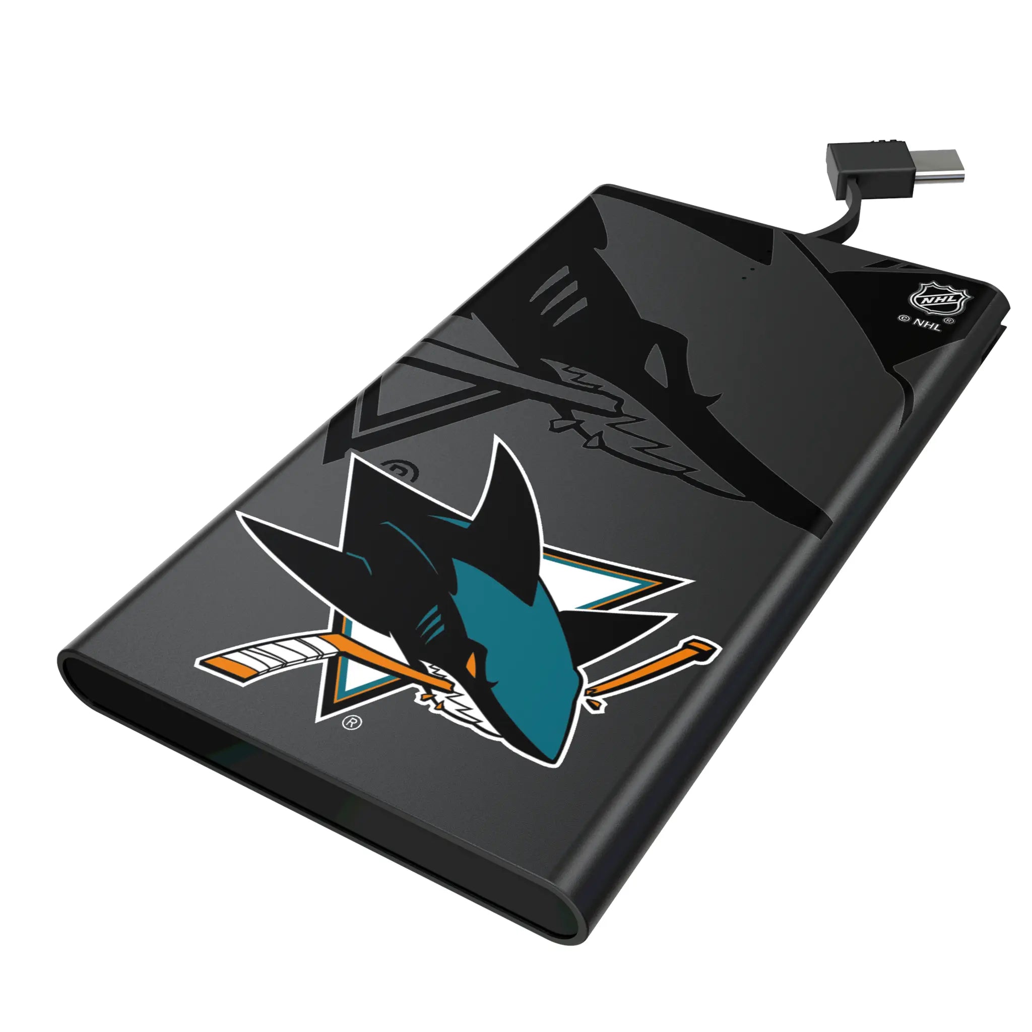 San Jose Sharks Monocolor Tilt 5000mAh Flat Powerbank