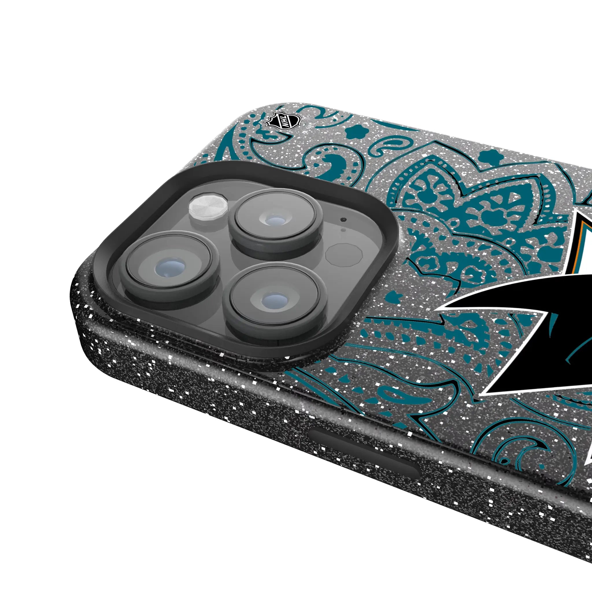 San Jose Sharks Paisley Bling Phone Case