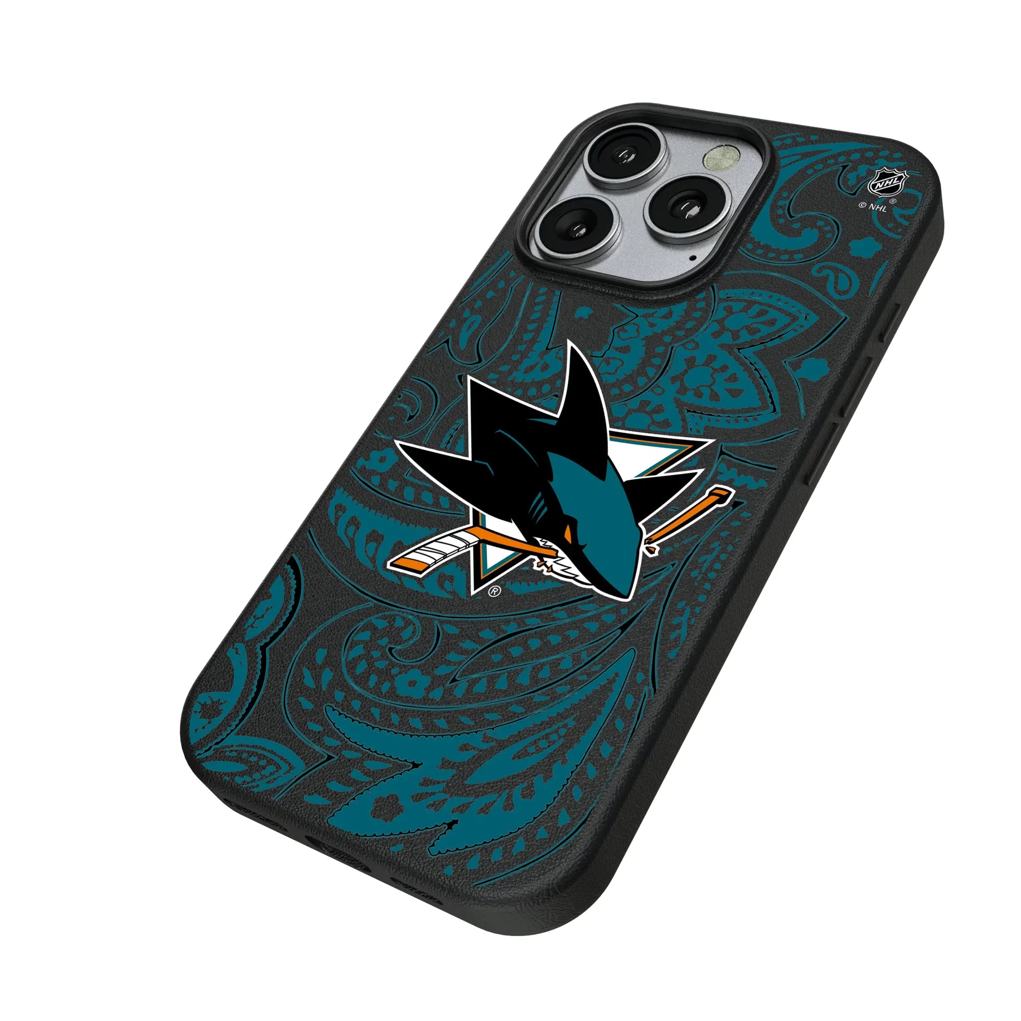 San Jose Sharks Paisley MagSafe Compatible Phone Case for Apple iPhone