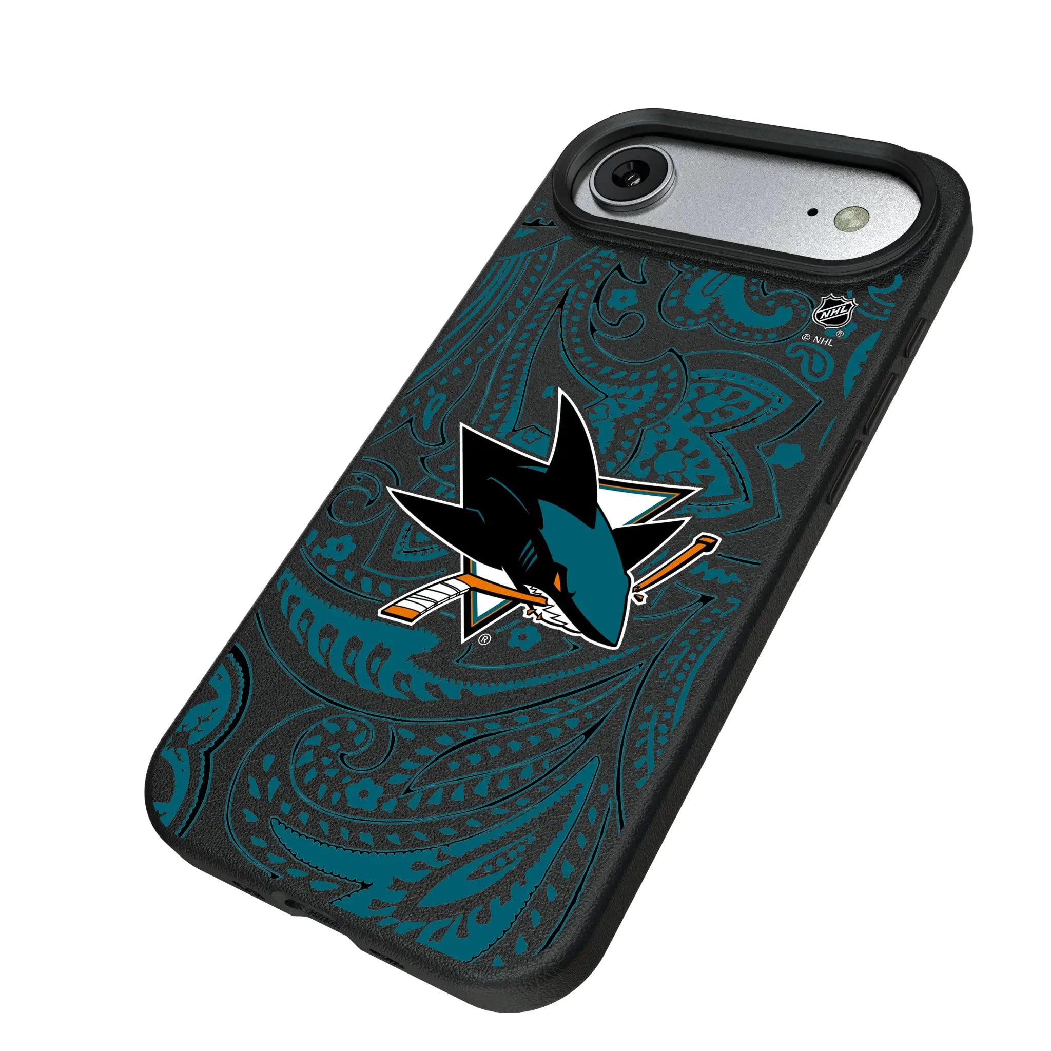 San Jose Sharks Paisley MagSafe Compatible Phone Case for Apple iPhone