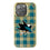 San Jose Sharks Plaid Bling Phone Case