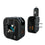 San Jose Sharks Text Backdrop 2 in 1 USB A/C Charger