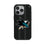 San Jose Sharks Text Backdrop MagSafe Compatible Phone Case for Apple iPhone