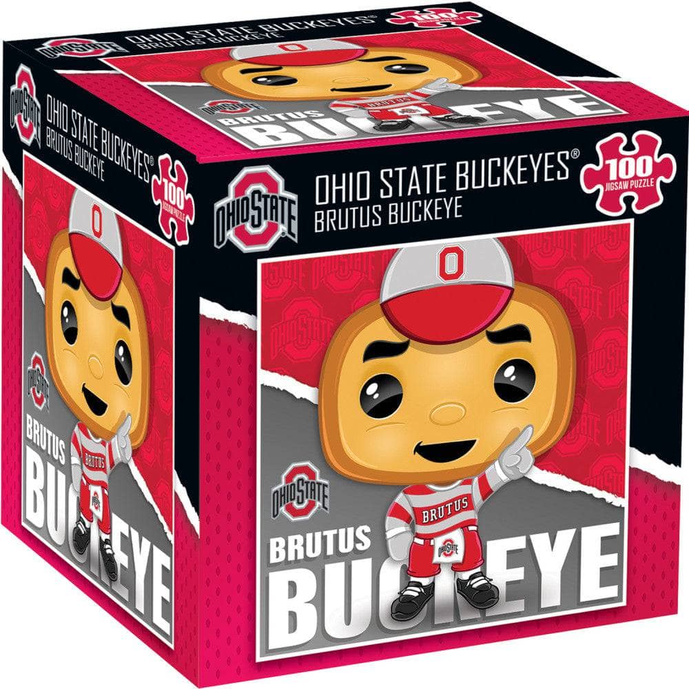 Brutus the Buckeye 100-Piece Jigsaw Puzzle - Ohio State Mascot - Sports Gifts, Sports Memorabilia, Sports Collectibles, Fan Shop