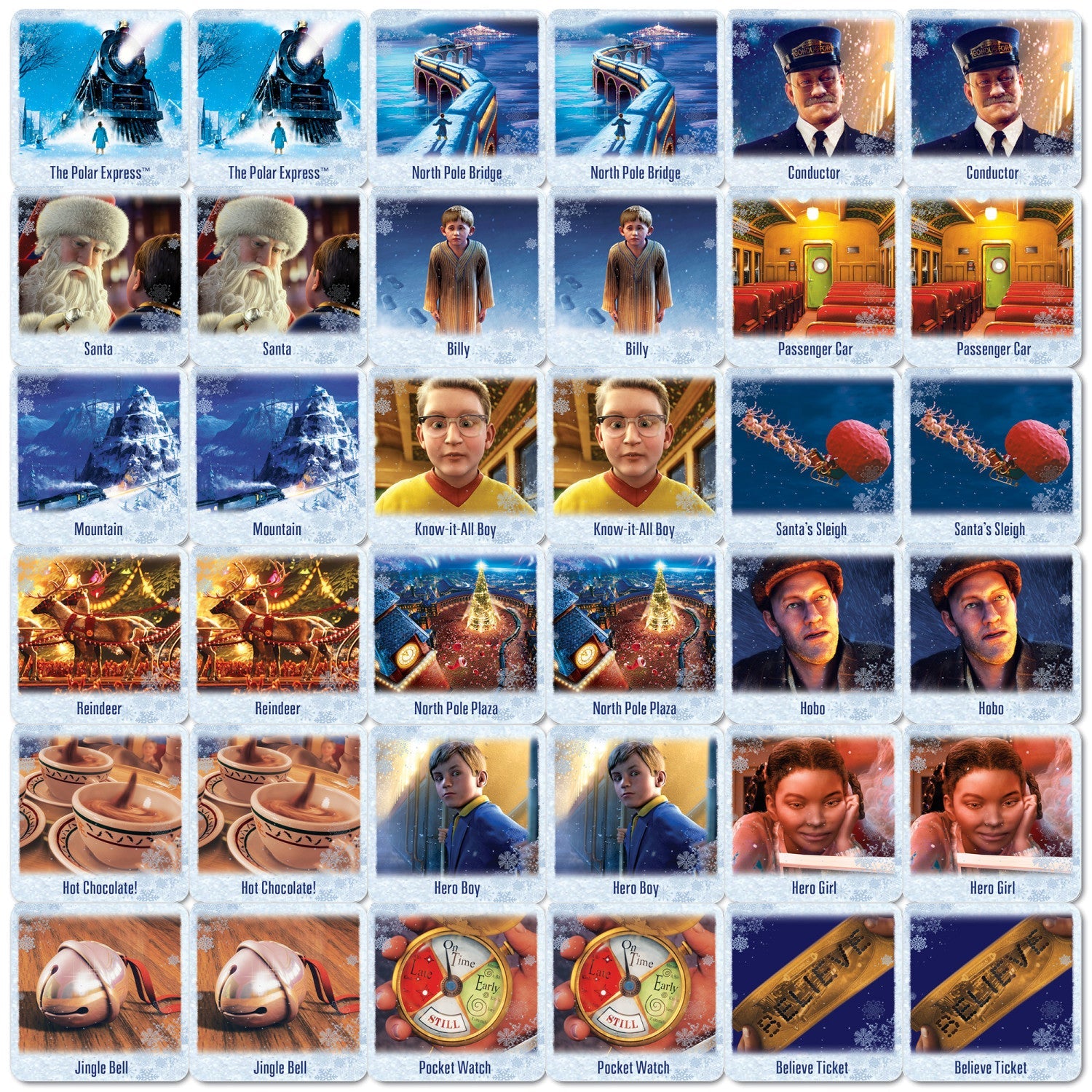 The Polar Express Matching Game - 757 Sports Collectibles