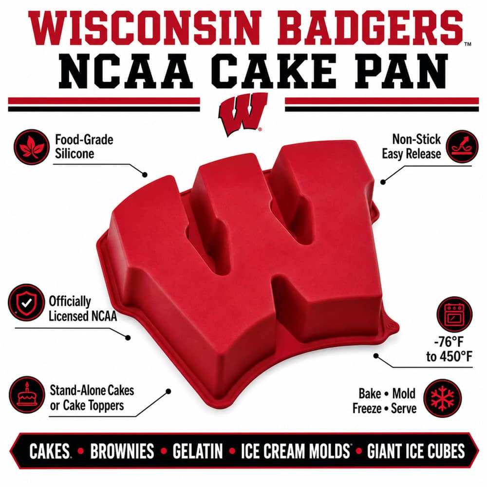 Wisconsin Badgers Officially Licensed Cake Pan
