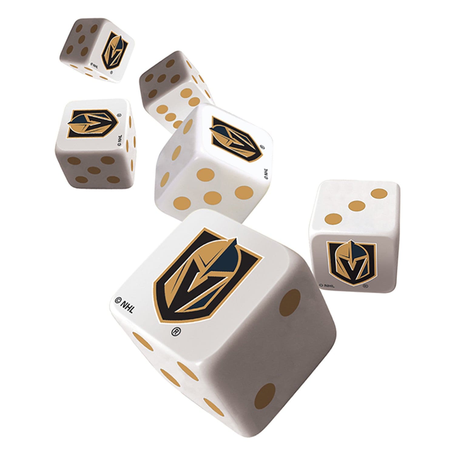 Las Vegas Golden Knights Premium Dice Set - Sports Gifts, Sports Memorabilia, Sports Collectibles, Fan Shop