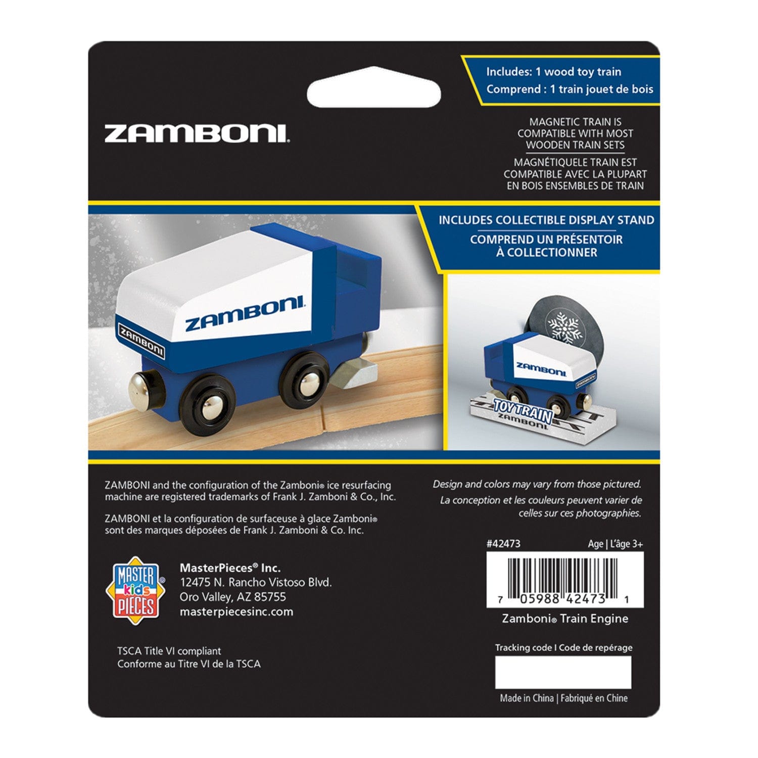 Zamboni Wooden Toy Train - Sports Gifts, Sports Memorabilia, Sports Collectibles, Fan Shop