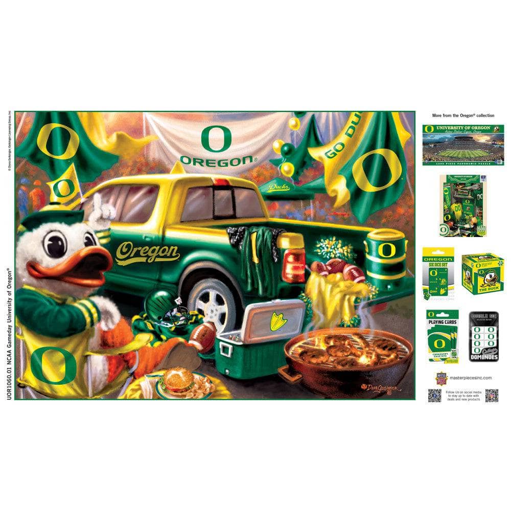 Oregon Ducks Gameday 1000 Piece Jigsaw Puzzle - Sports Gifts, Sports Memorabilia, Sports Collectibles, Fan Shop