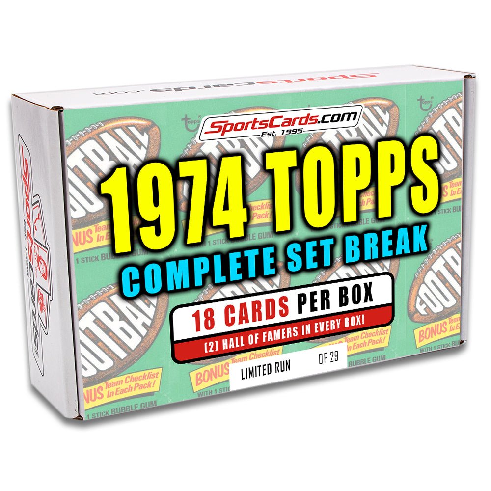 1974 TOPPS FOOTBALL COMPLETE SET BREAK - 18 CARDS PER BOX! 2 HOFERS IN EVERY BOX! - Sports Gifts, Sports Memorabilia, Sports Collectibles, Fan Shop