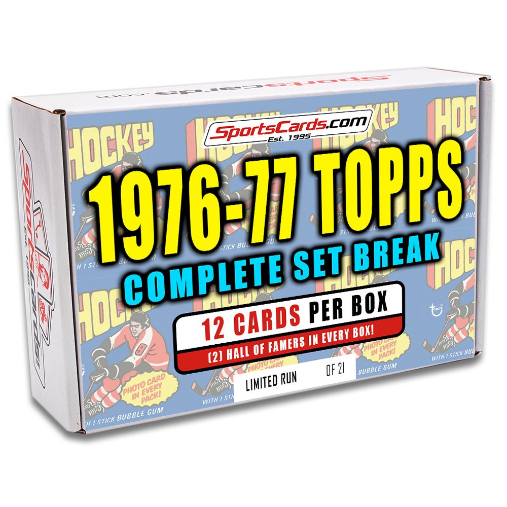 1976-77 TOPPS HOCKEY COMPLETE SET BREAK - 12 CARDS PER BOX! 2 HOFERS IN EVERY BOX! - Sports Gifts, Sports Memorabilia, Sports Collectibles, Fan Shop