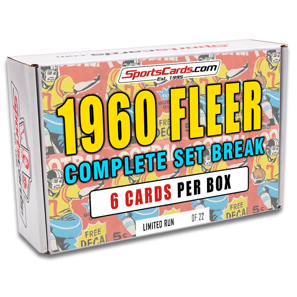 1960 FLEER FOOTBALL COMPLETE SET BREAK - 6 CARDS PER BOX! - Sports Gifts, Sports Memorabilia, Sports Collectibles, Fan Shop