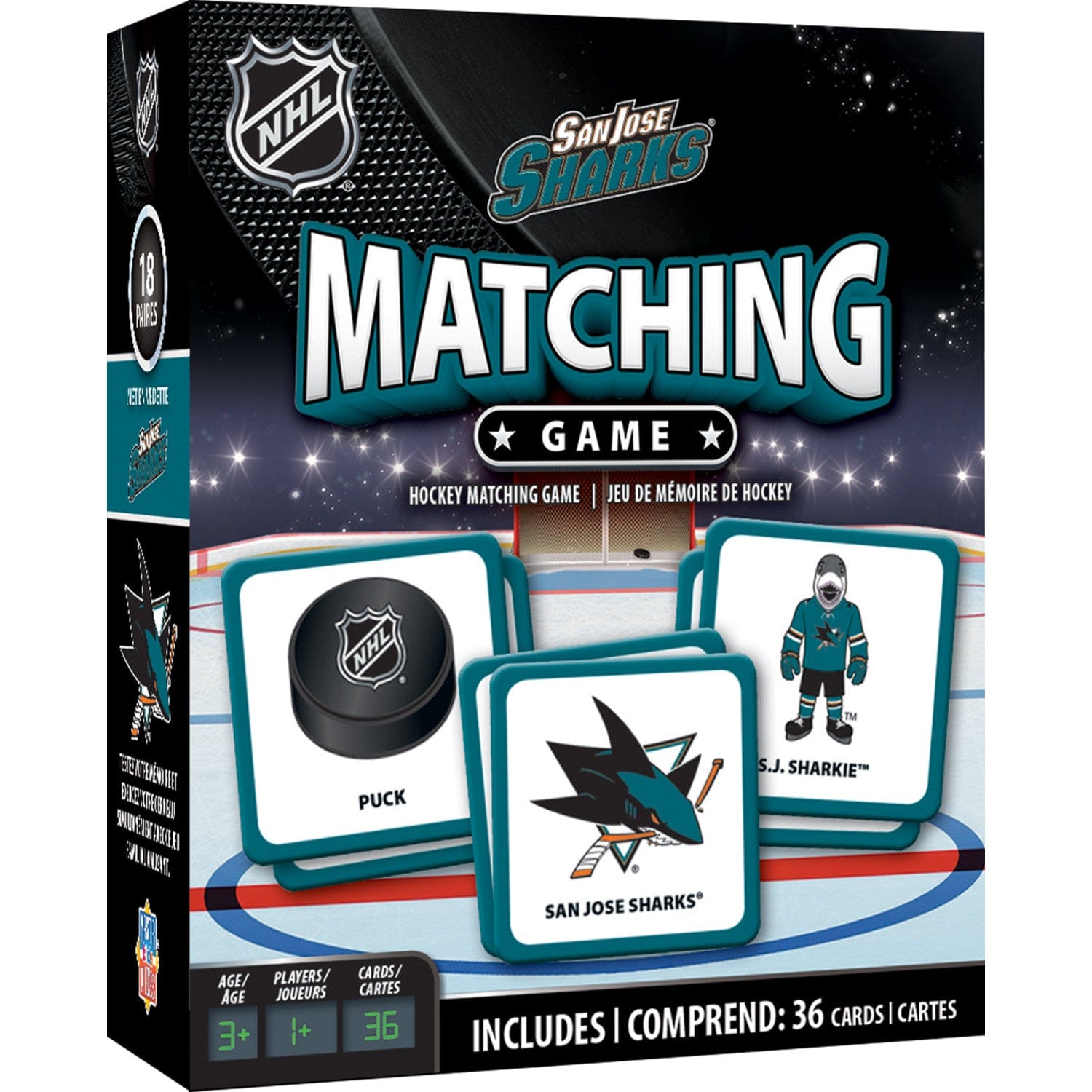 San Jose Sharks Memory Matching Game - Sports Gifts, Sports Memorabilia, Sports Collectibles, Fan Shop