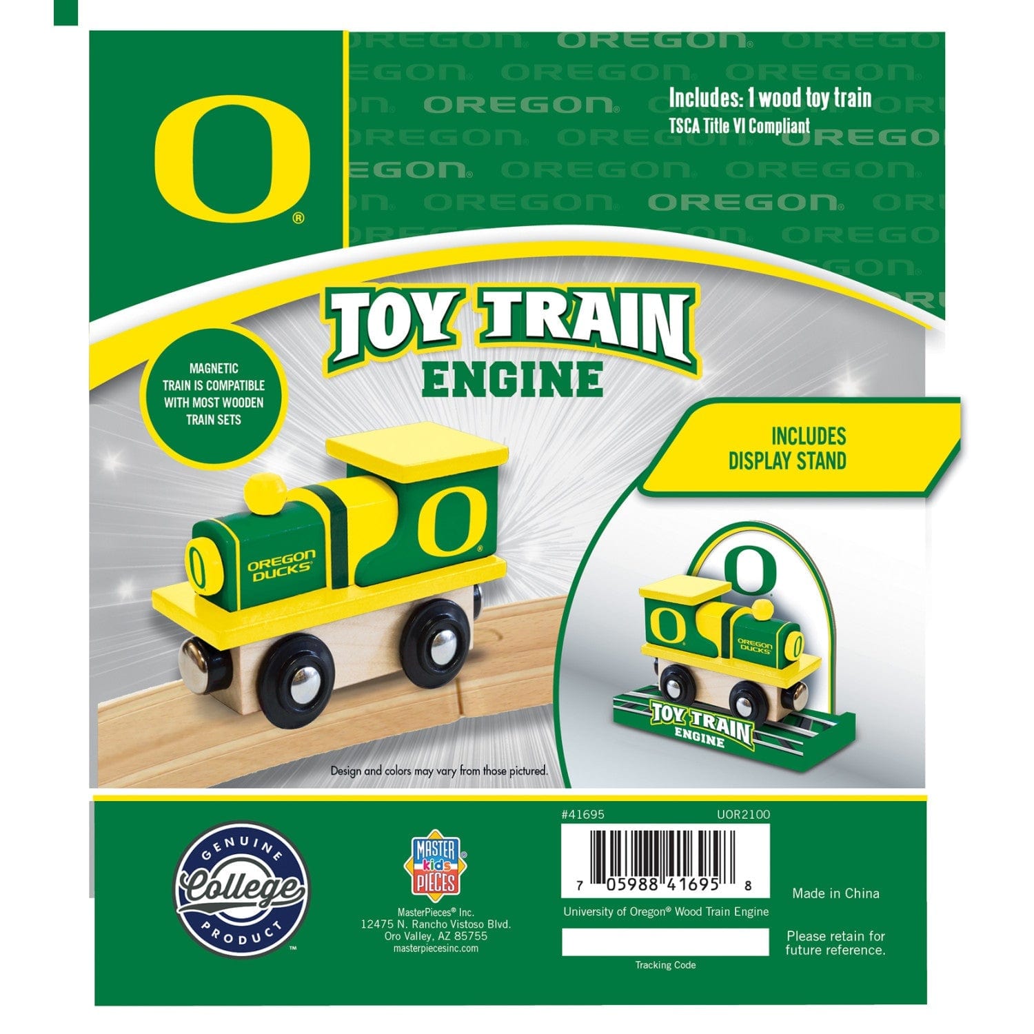 Oregon Ducks Toy Train Engine - Sports Gifts, Sports Memorabilia, Sports Collectibles, Fan Shop