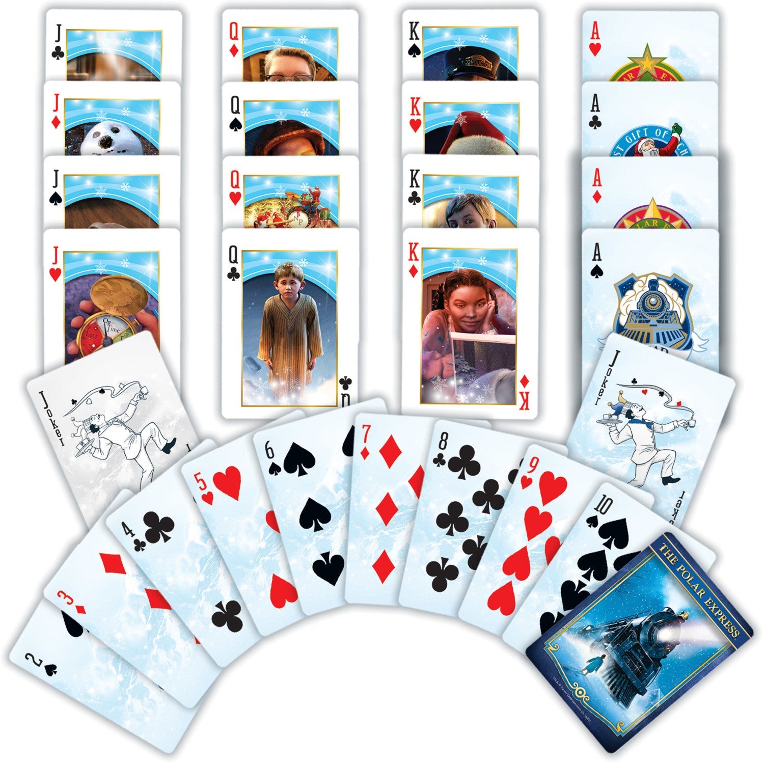 The Polar Express Playing Cards - 54 Card Deck - 757 Sports Collectibles