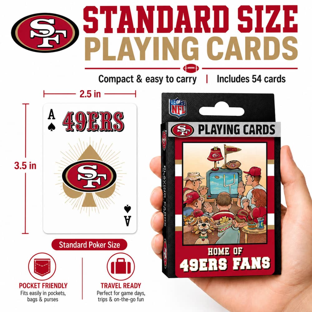 San Francisco 49ers Fan Deck Playing Cards - 54 Card Deck