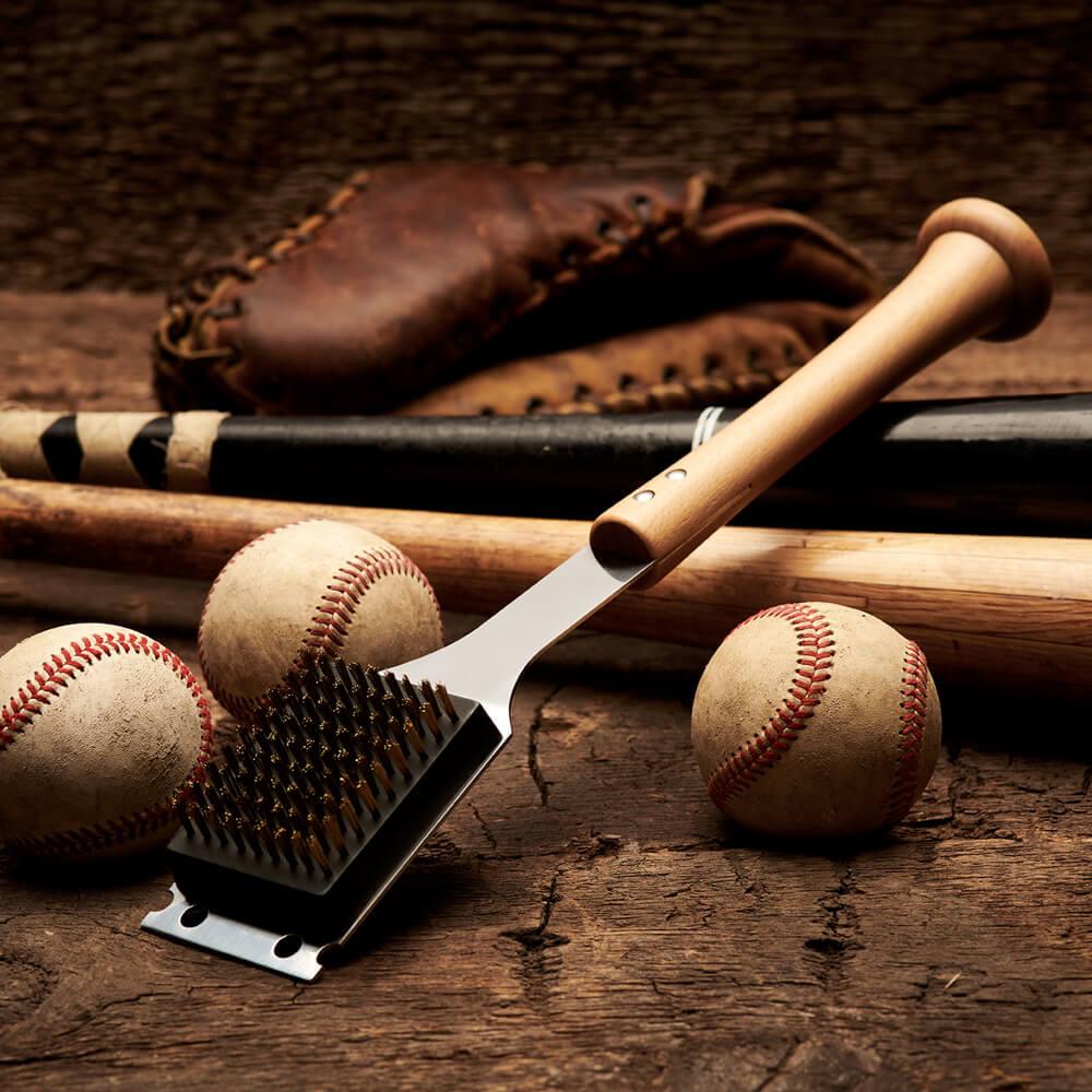 "BRUSHBACK" Grill Scraper - Sports Collectibles, Sports Memorabilia, Sports Fan Shop, Sports Gifts