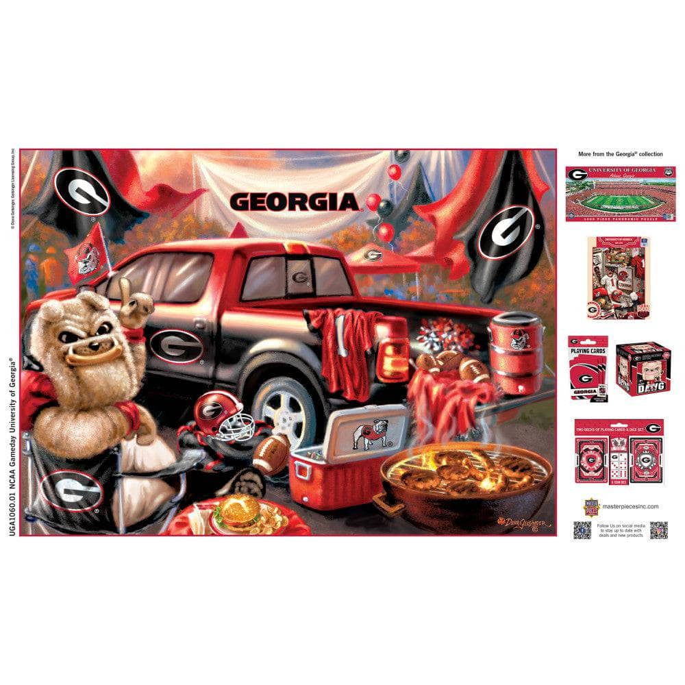 Georgia Bulldogs Gameday 1000 Piece Jigsaw Puzzle - Sports Gifts, Sports Memorabilia, Sports Collectibles, Fan Shop