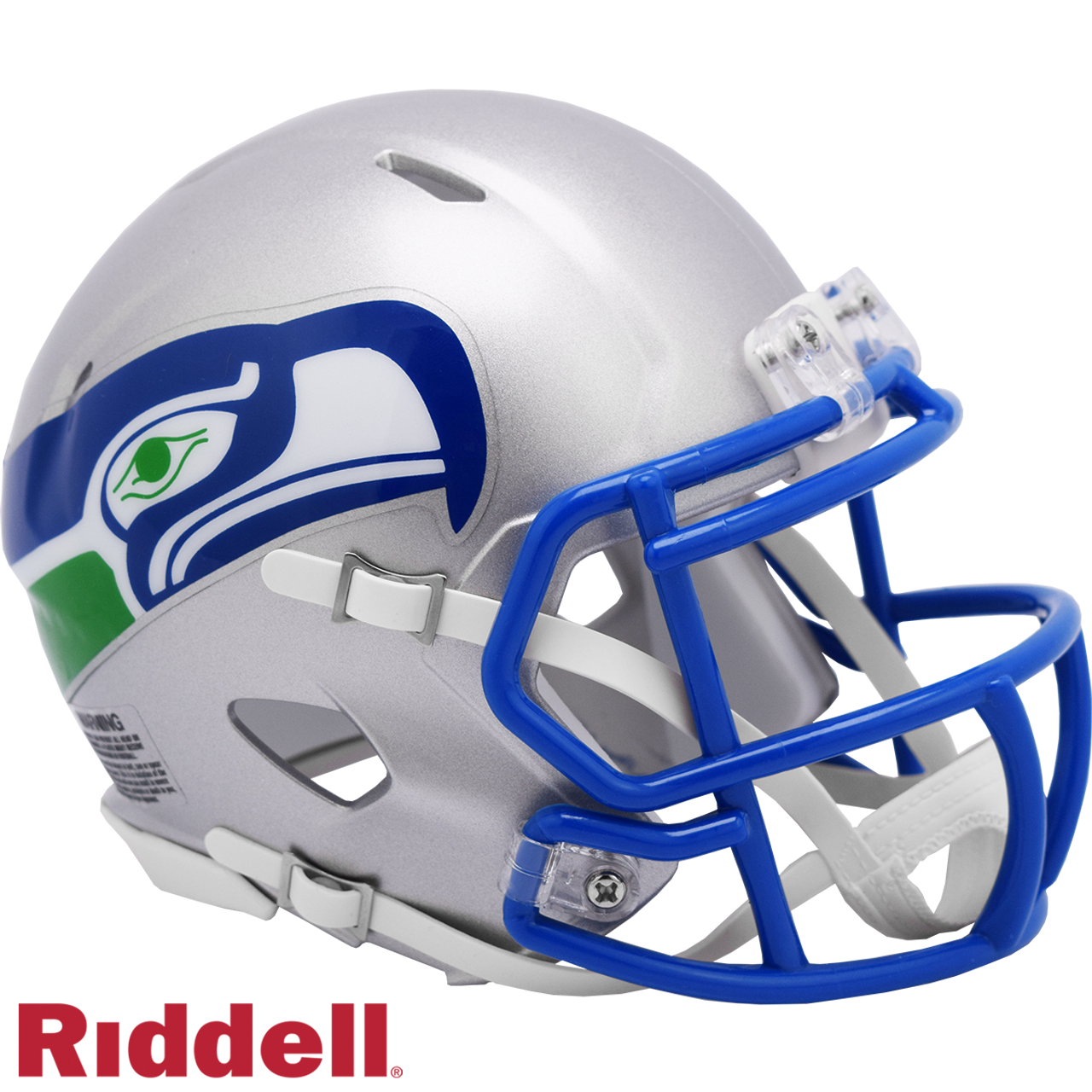 Seattle Seahawks Helmet Riddell Replica Mini Speed Style 1983-2001 T/B - Sports Collectibles, Sports Memorabilia, Sports Fan Shop, Sports Gifts