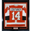 Framed Autographed/Signed Sean Couturier 35x39 Philadelphia Orange Hockey Jersey JSA COA