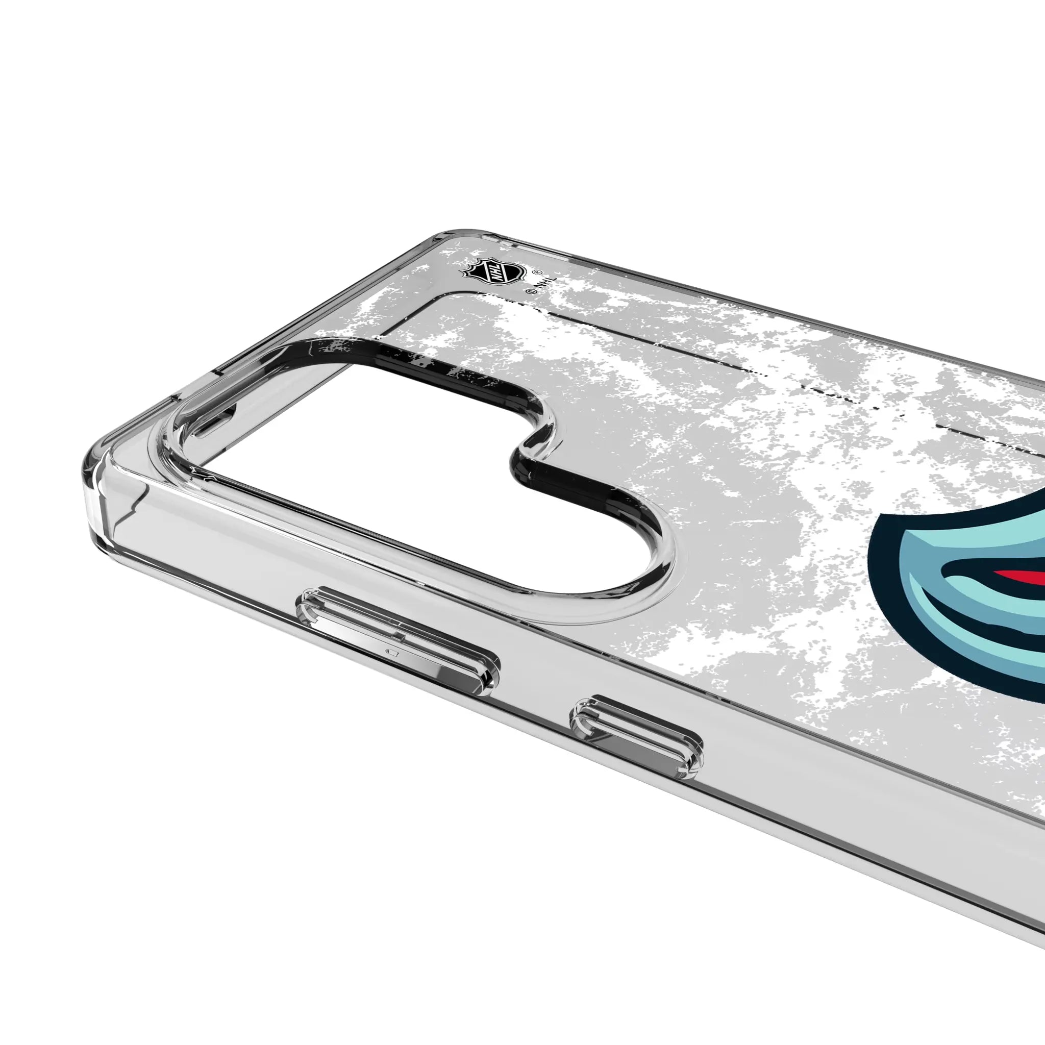 Seattle Kraken Ice Stripe Clear Phone Case for Samsung Galaxy