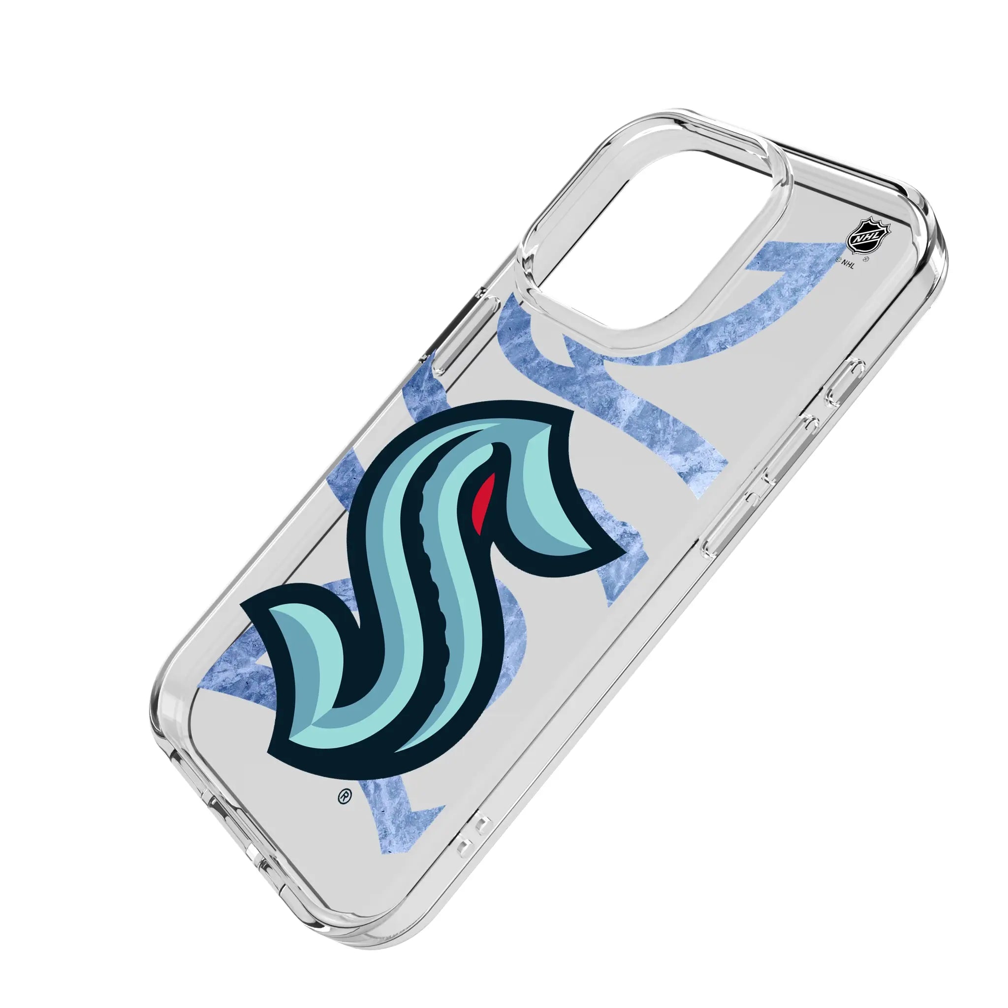 Seattle Kraken Ice Tilt Clear Phone Case for Apple iPhone