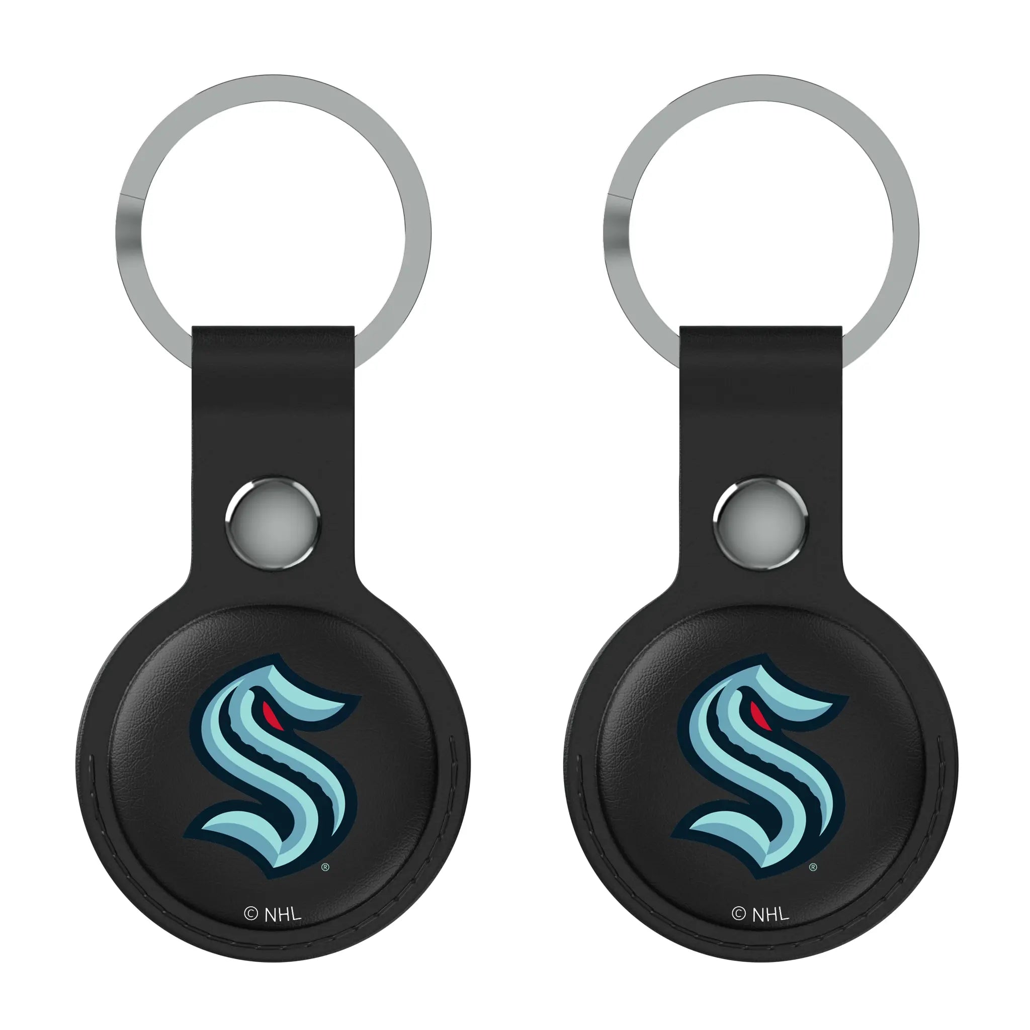 Seattle Kraken Insignia Black Airtag Holder 2-Pack