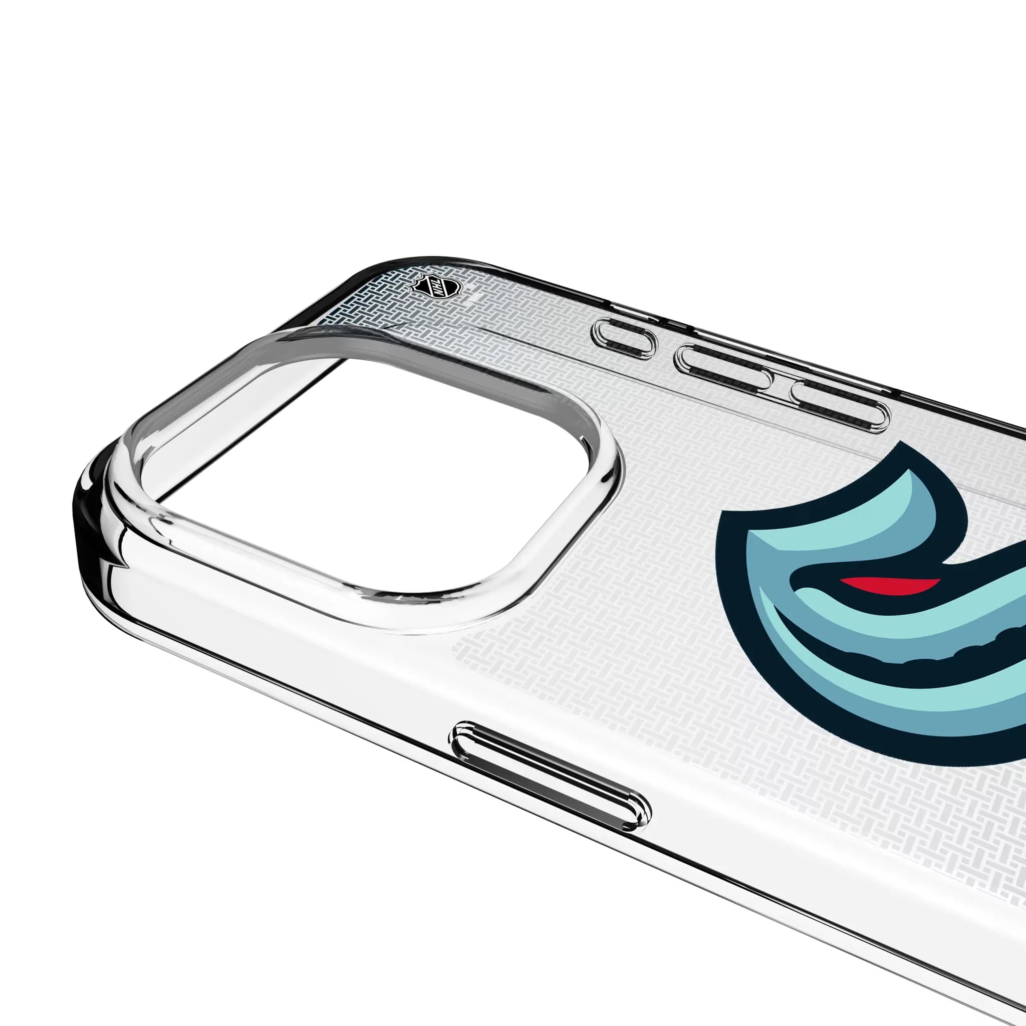 Seattle Kraken Linen Clear Phone Case for Apple iPhone