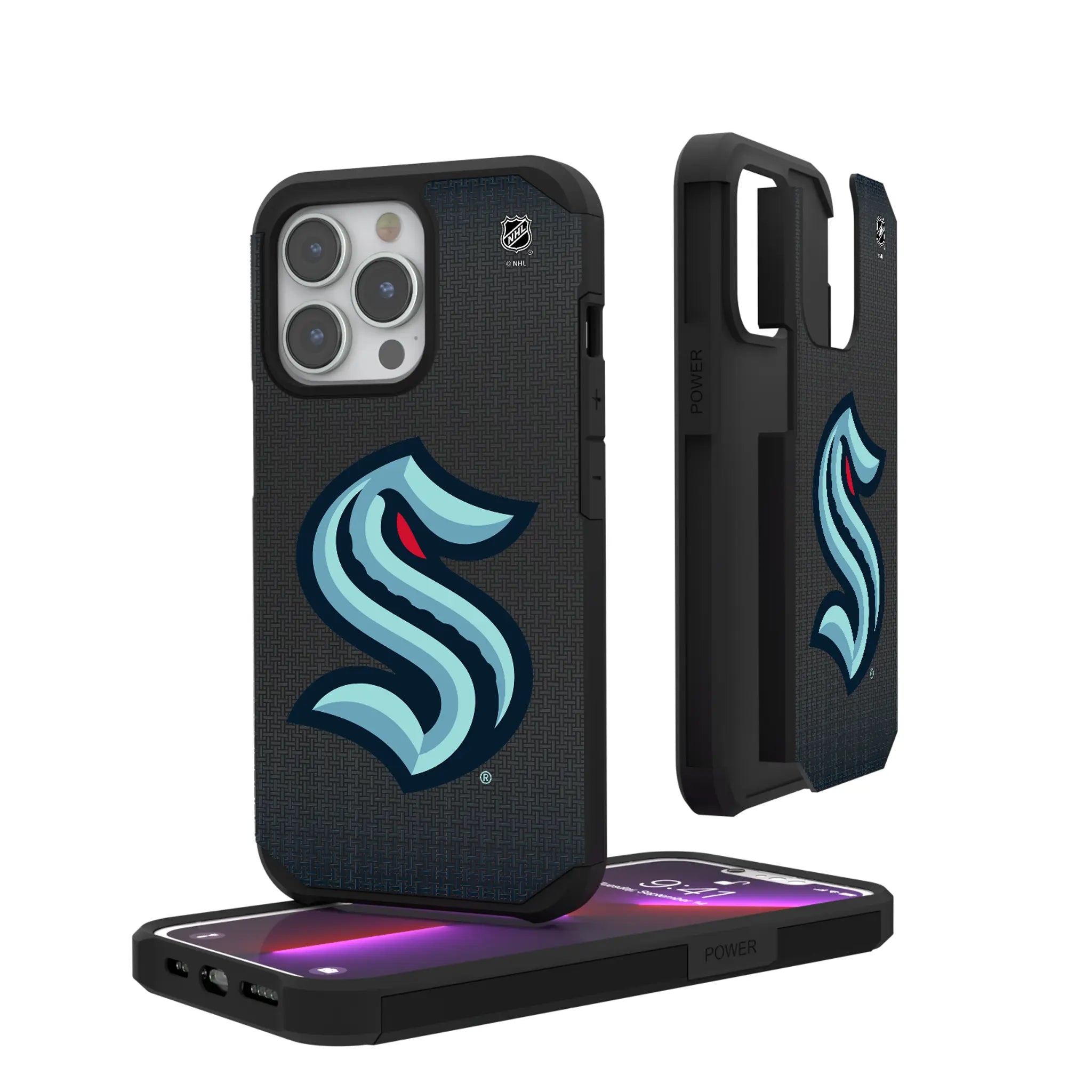 Seattle Kraken Linen Rugged Phone Case