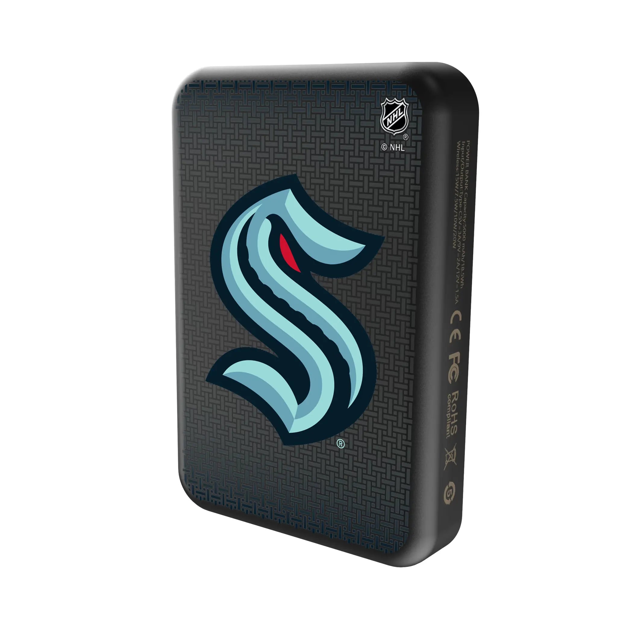 Seattle Kraken Linen Wireless Mag Power Bank