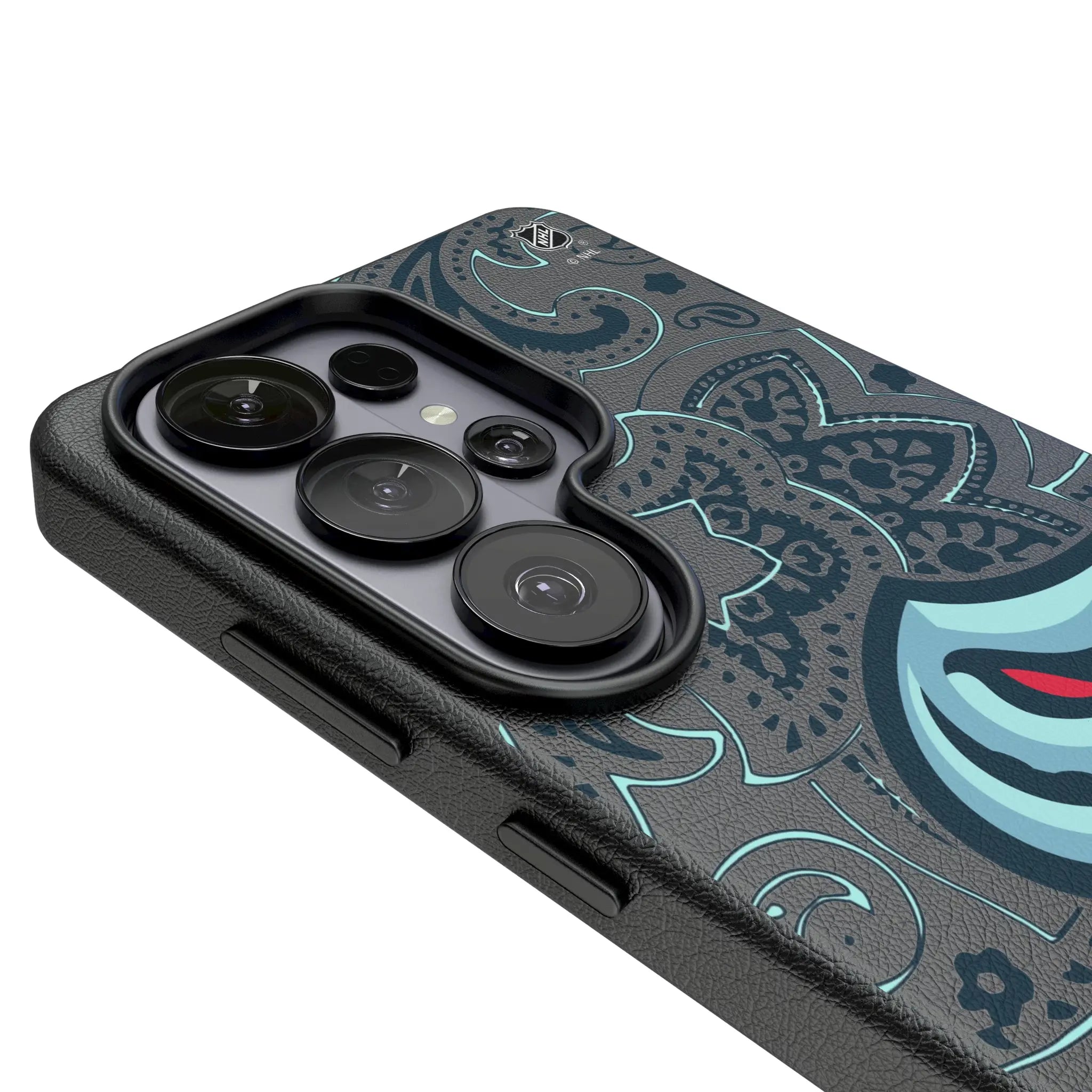 Seattle Kraken Paisley MagSafe Compatible Phone Case for Samsung Galaxy