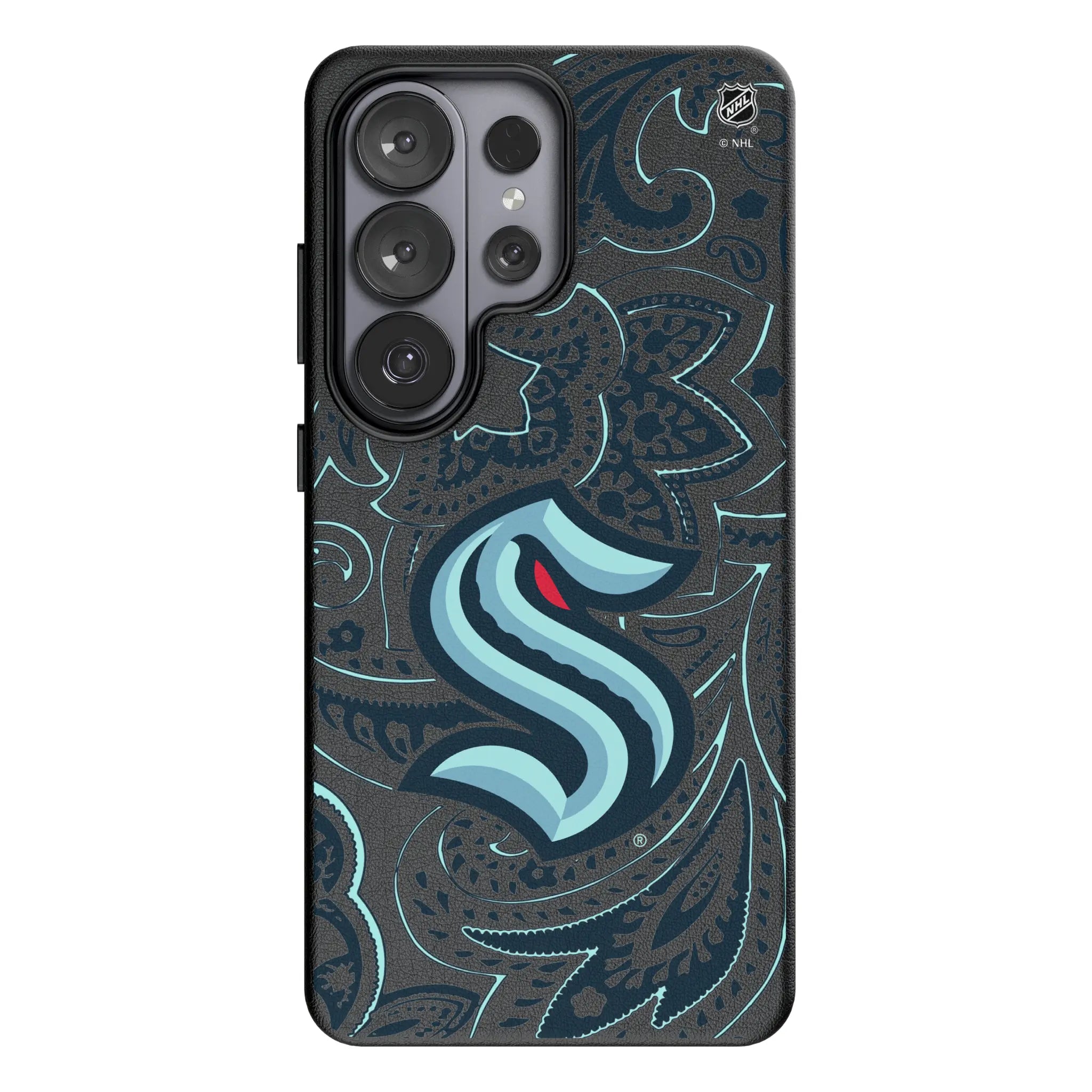 Seattle Kraken Paisley MagSafe Compatible Phone Case for Samsung Galaxy