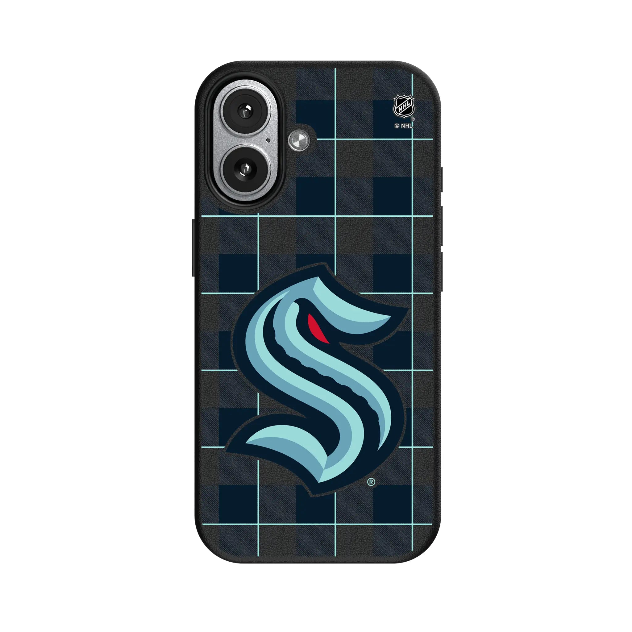Seattle Kraken Plaid MagSafe Compatible Phone Case for Apple iPhone