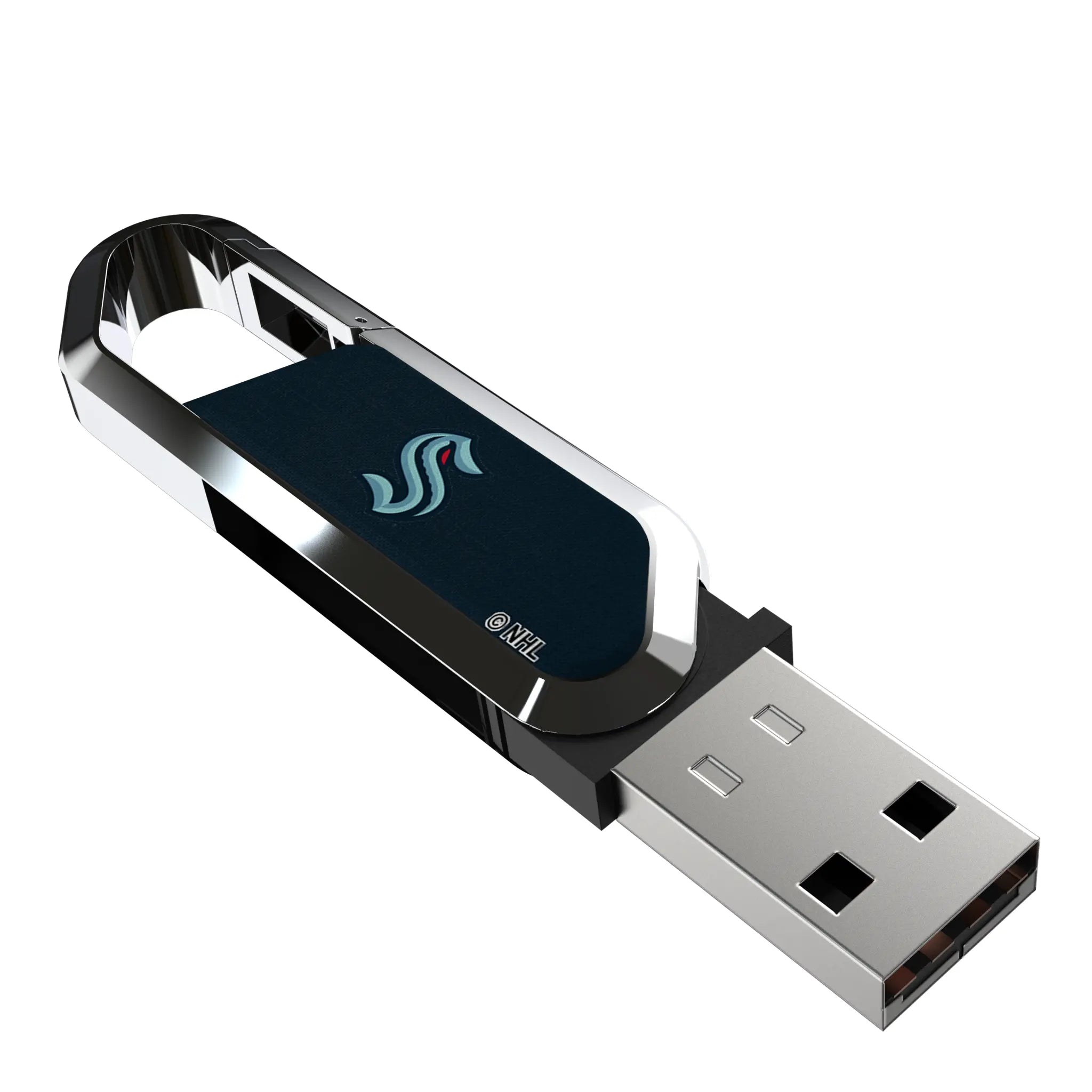 Seattle Kraken Solid USB 32GB Clip Style Flash Drive