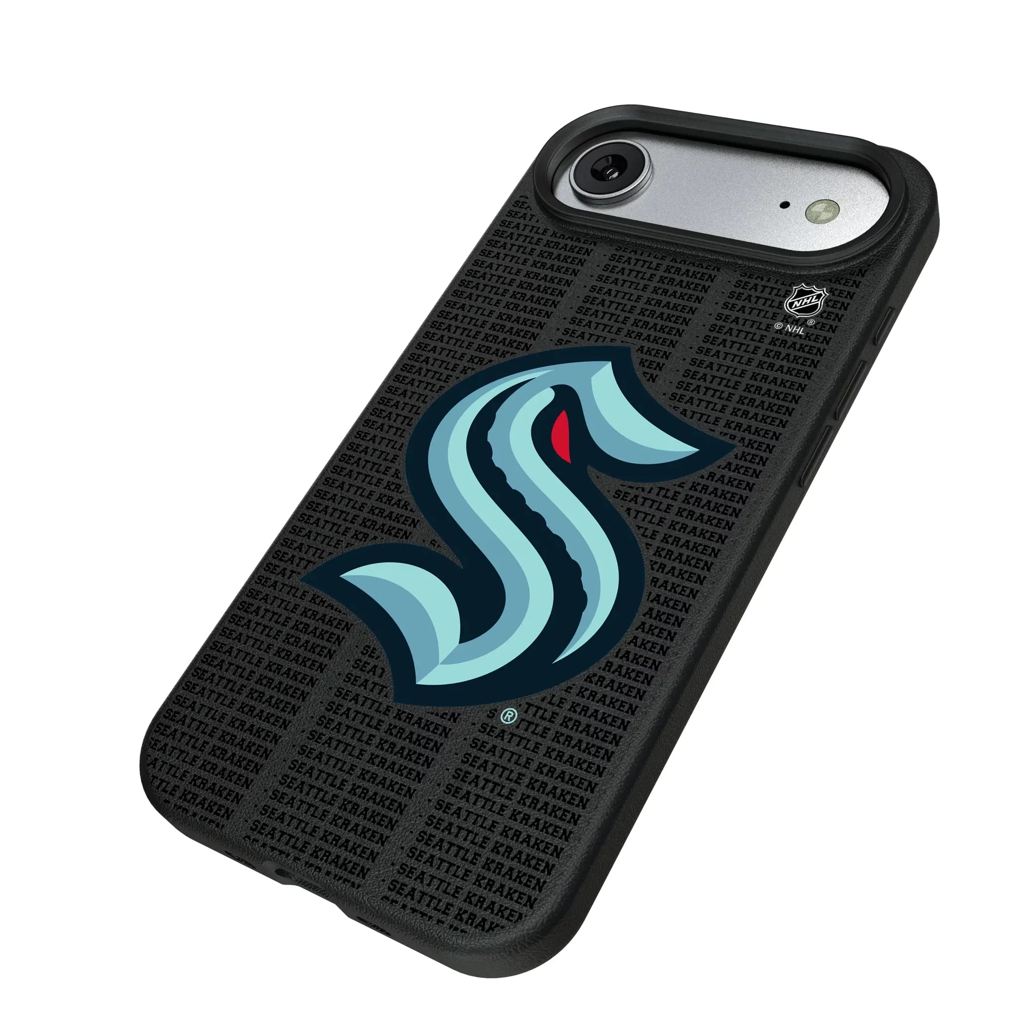 Seattle Kraken Text Backdrop MagSafe Compatible Phone Case for Apple iPhone