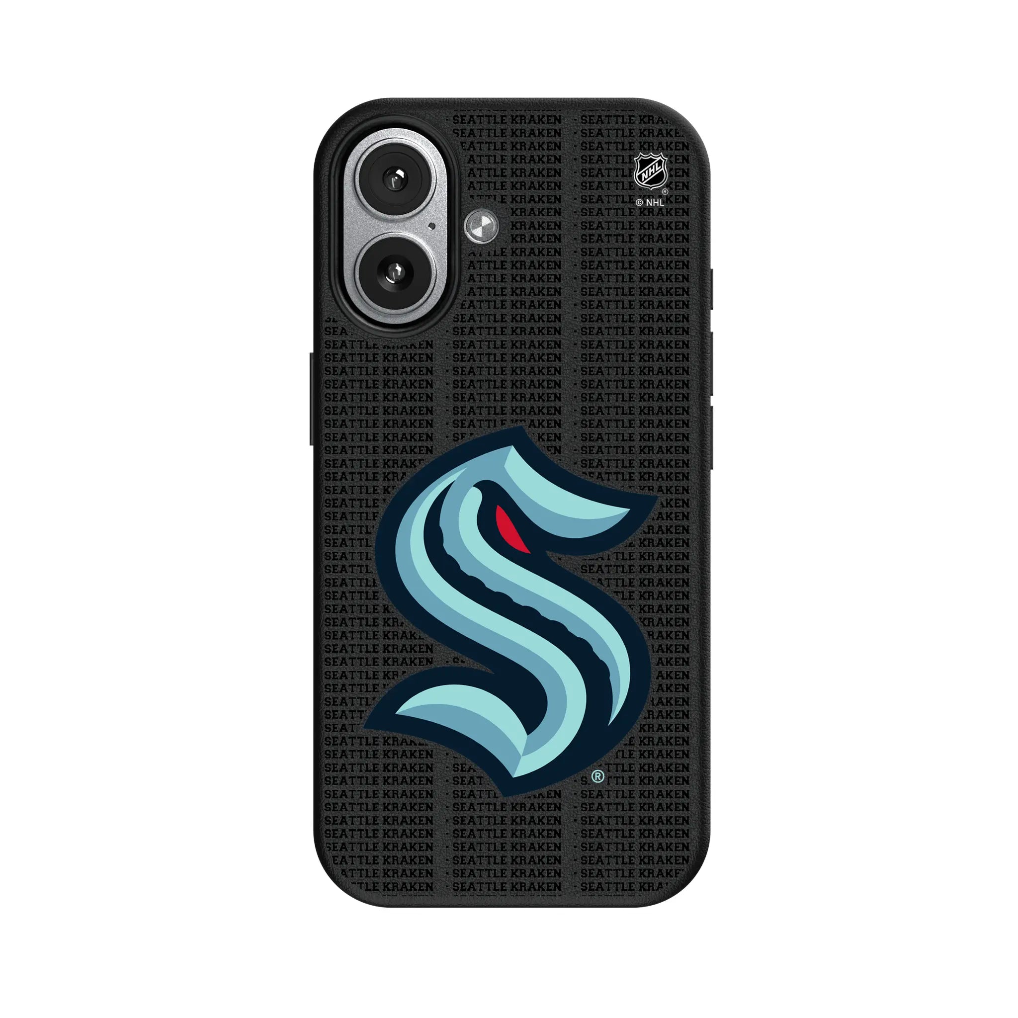 Seattle Kraken Text Backdrop MagSafe Compatible Phone Case for Apple iPhone