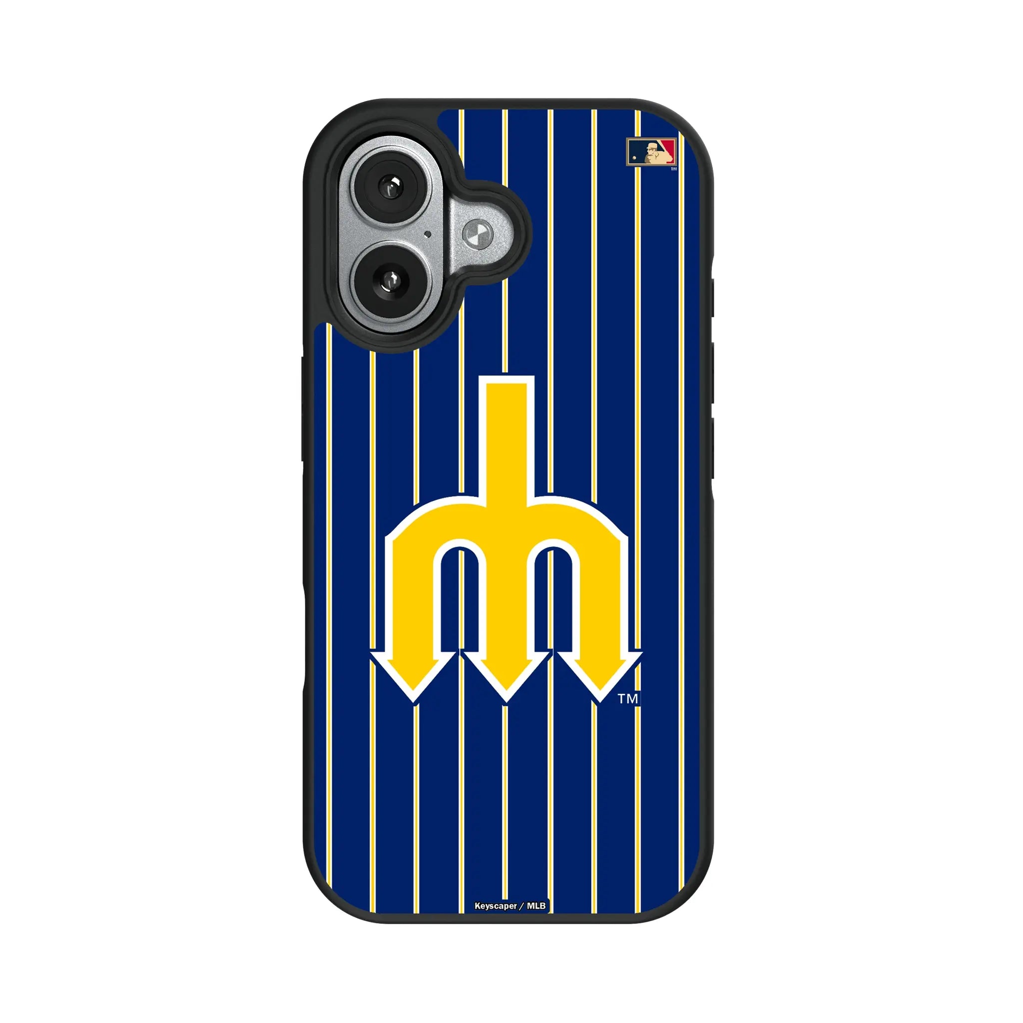 Seattle Mariners 1977-1980 - Cooperstown Collection Pinstripe Bump Phone Case
