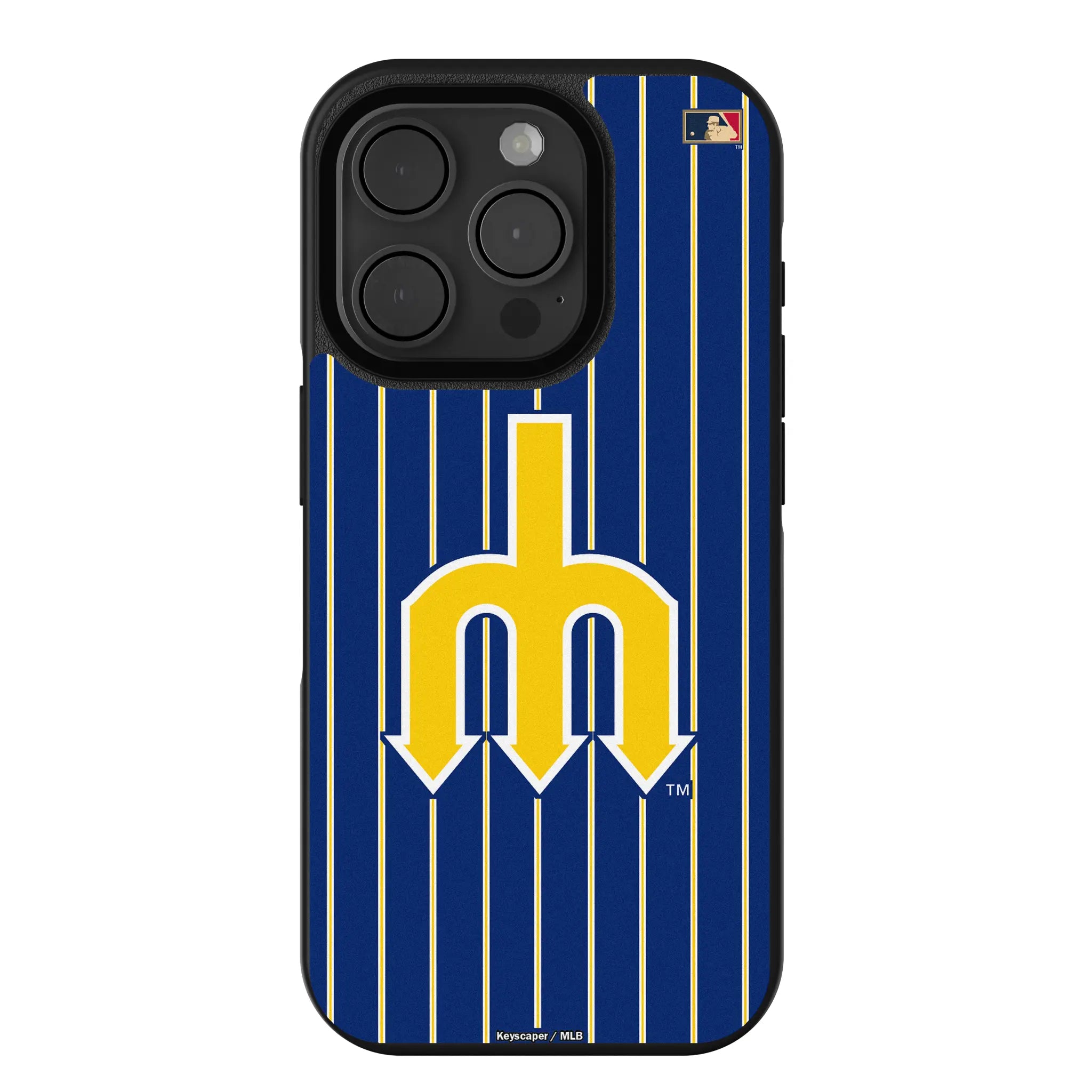 Seattle Mariners 1977-1980 - Cooperstown Collection Pinstripe Bump Phone Case