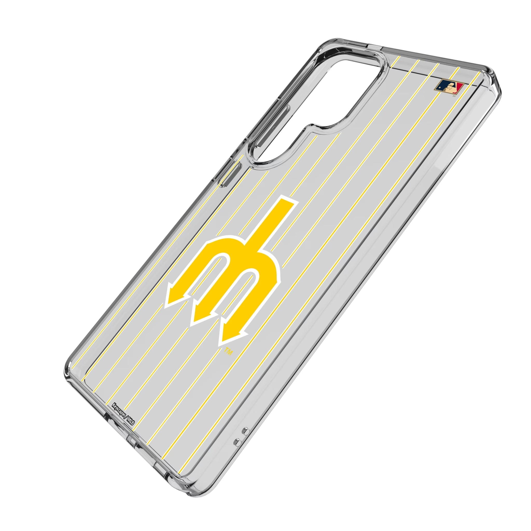 Seattle Mariners 1977-1980 - Cooperstown Collection Pinstripe Clear Phone Case for Samsung Galaxy - Sports Gifts, Sports Memorabilia, Sports Collectibles, Fan Shop