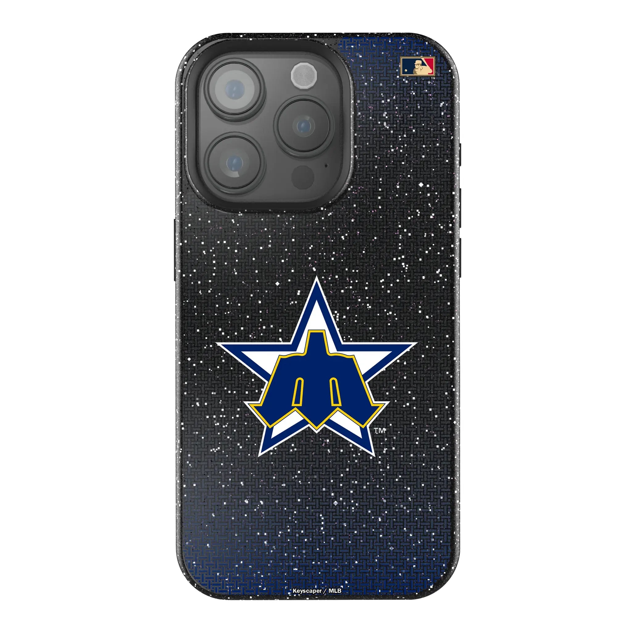 Seattle Mariners 1981-1986 - Cooperstown Collection Linen Bling Phone Case for Apple iPhone